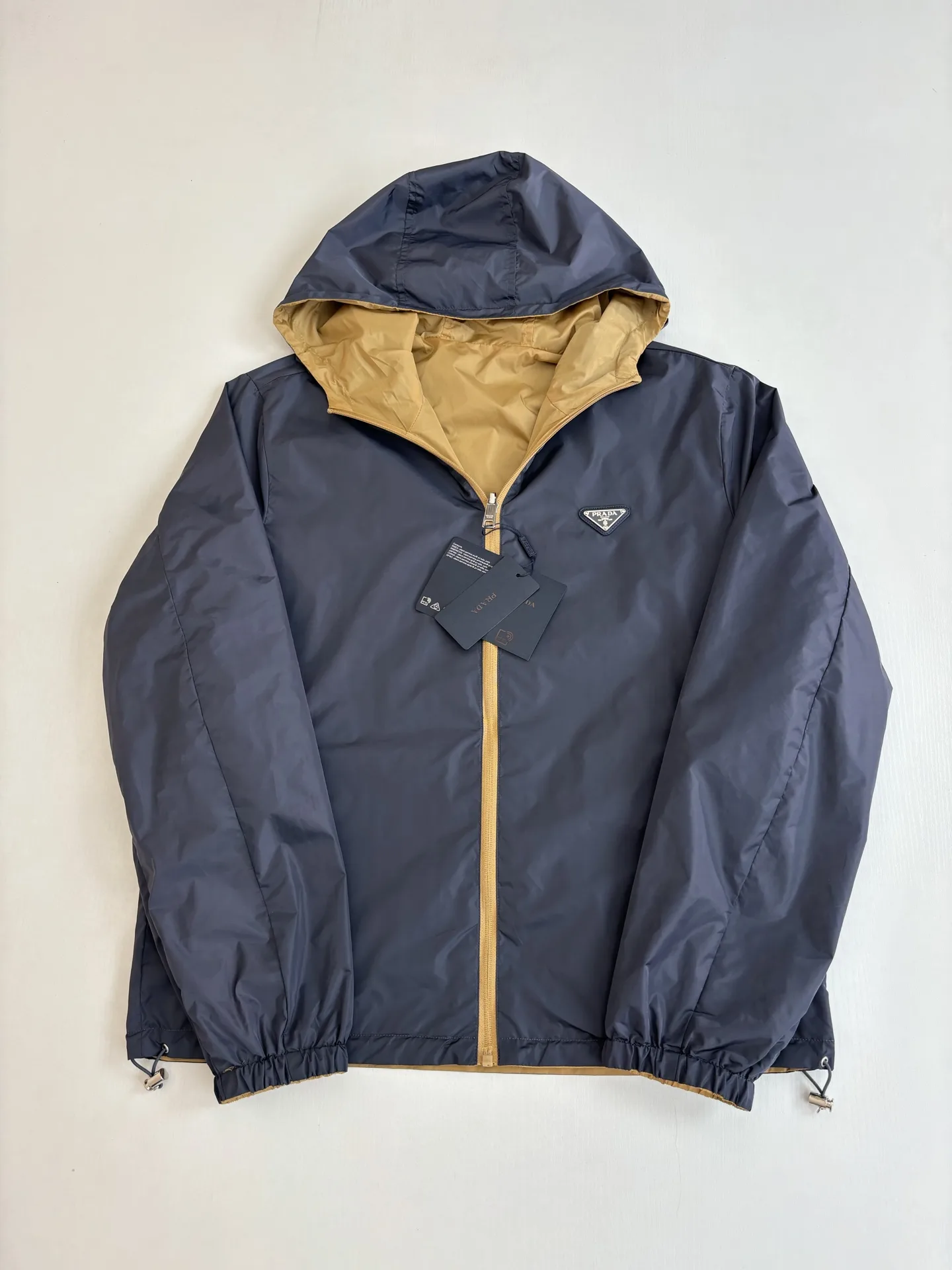 Re-Nylon Reversible Hooded Windbreaker D36018615 — view 5