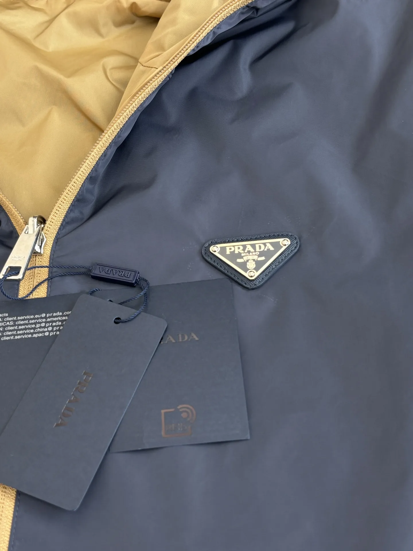Re-Nylon Reversible Hooded Windbreaker D36018615 — view 12
