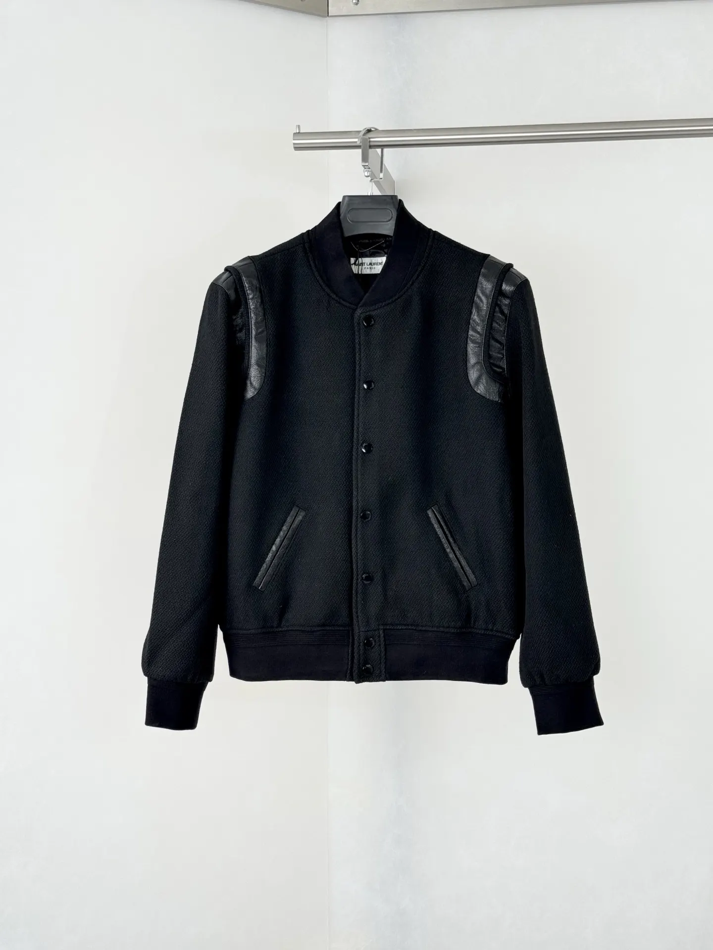 Teddy Wool and Lambskin Bomber Jacket D36018758