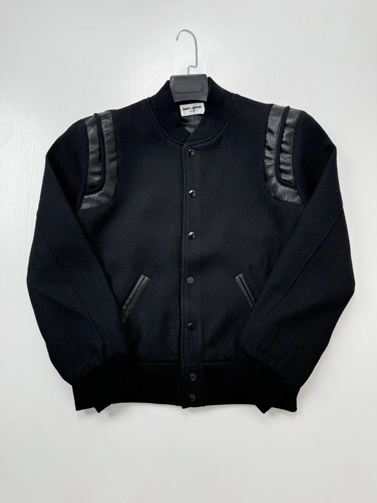 Teddy Wool and Lambskin Bomber Jacket D36018758 — view 3
