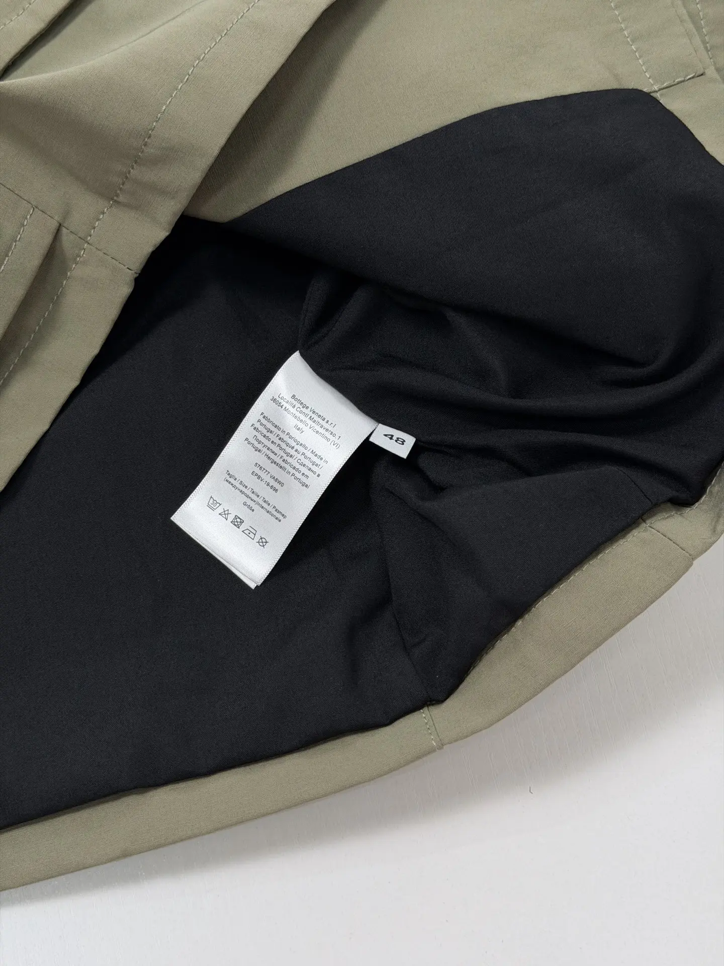 Intrecciato Leather-Trimmed Cotton-Blend Jacket D36521963 — view 13