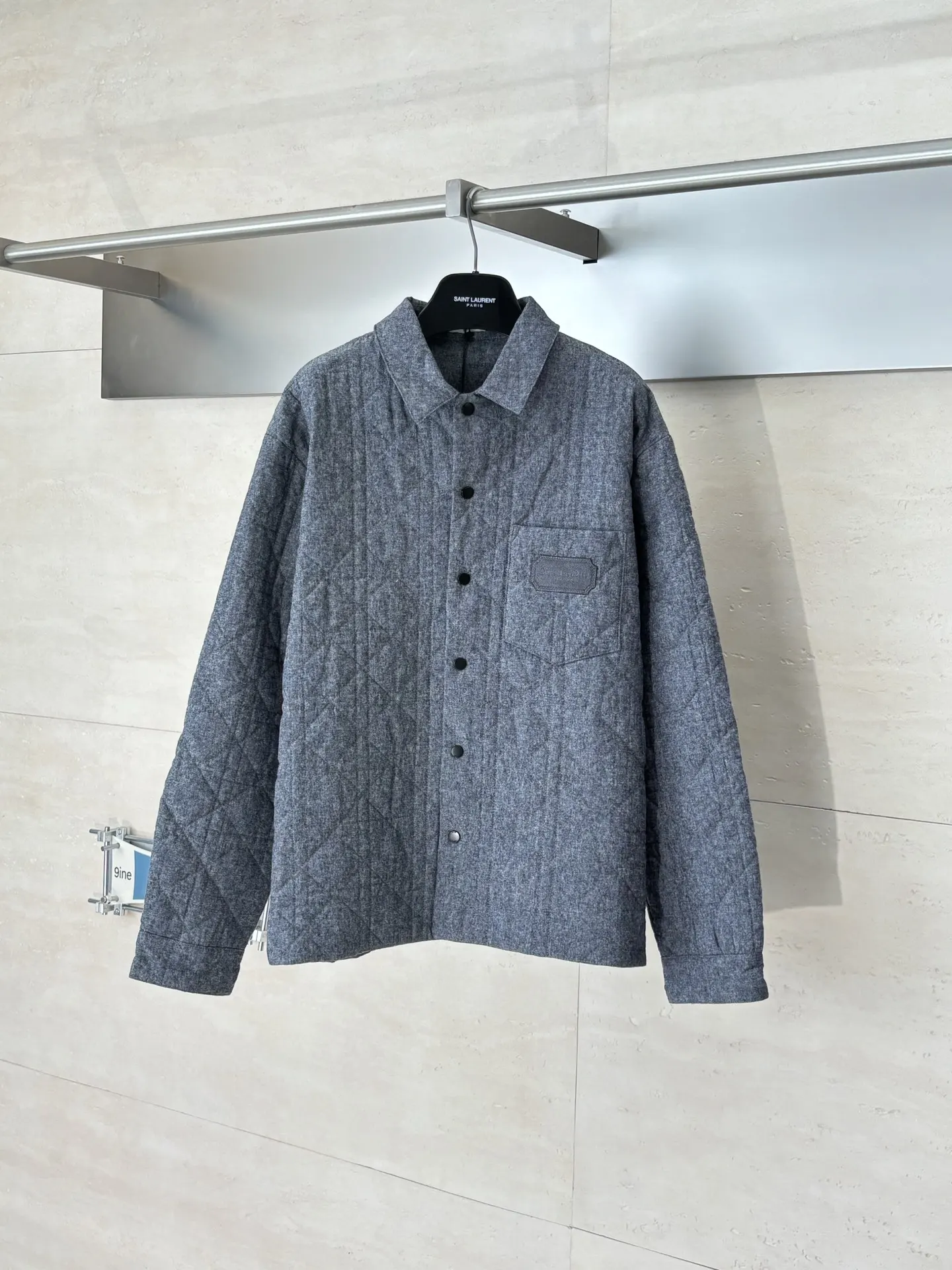 Cannage Embroidered Cotton Flannel Jacket D36522014