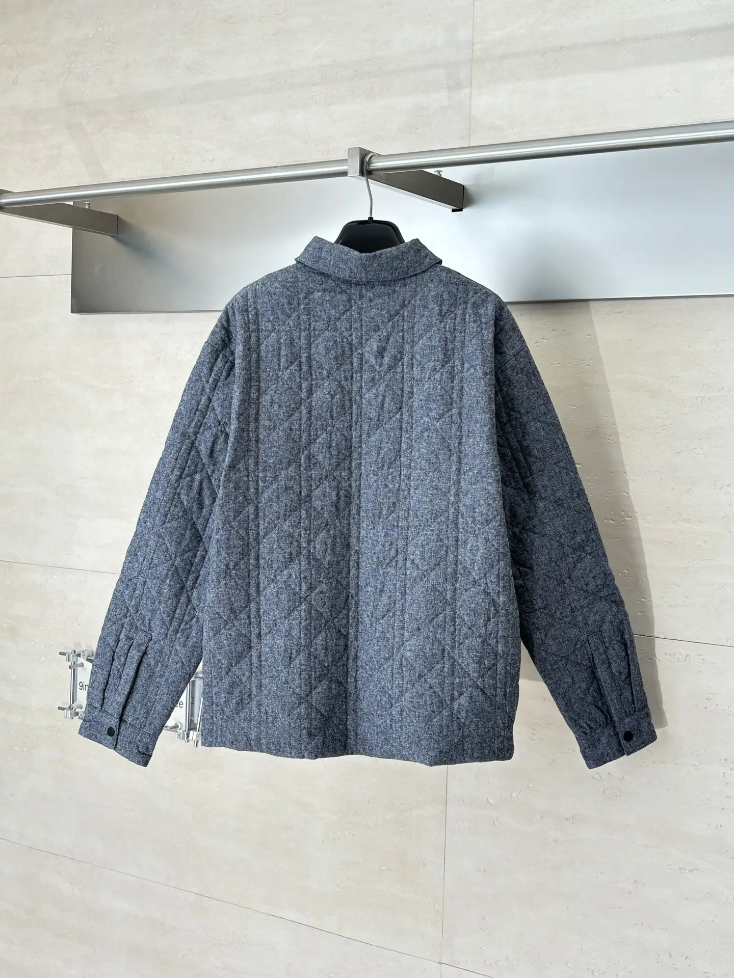 Cannage Embroidered Cotton Flannel Jacket D36522014 — view 2