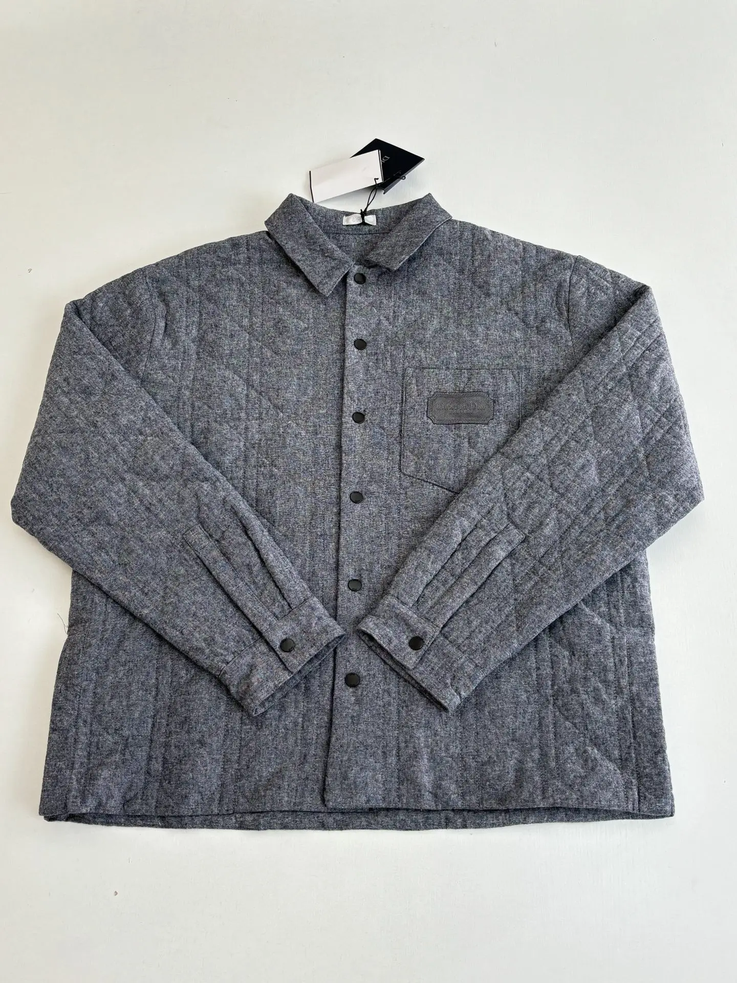 Cannage Embroidered Cotton Flannel Jacket D36522014 — view 3