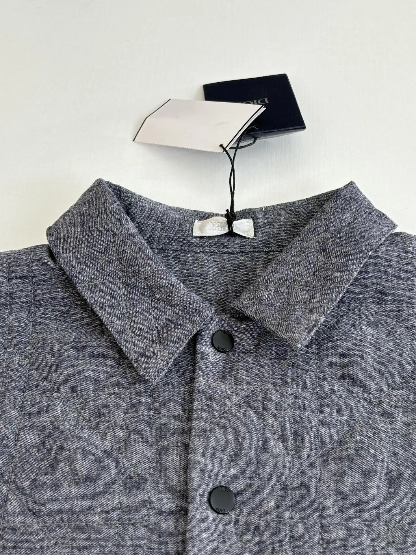 Cannage Embroidered Cotton Flannel Jacket D36522014 — view 4