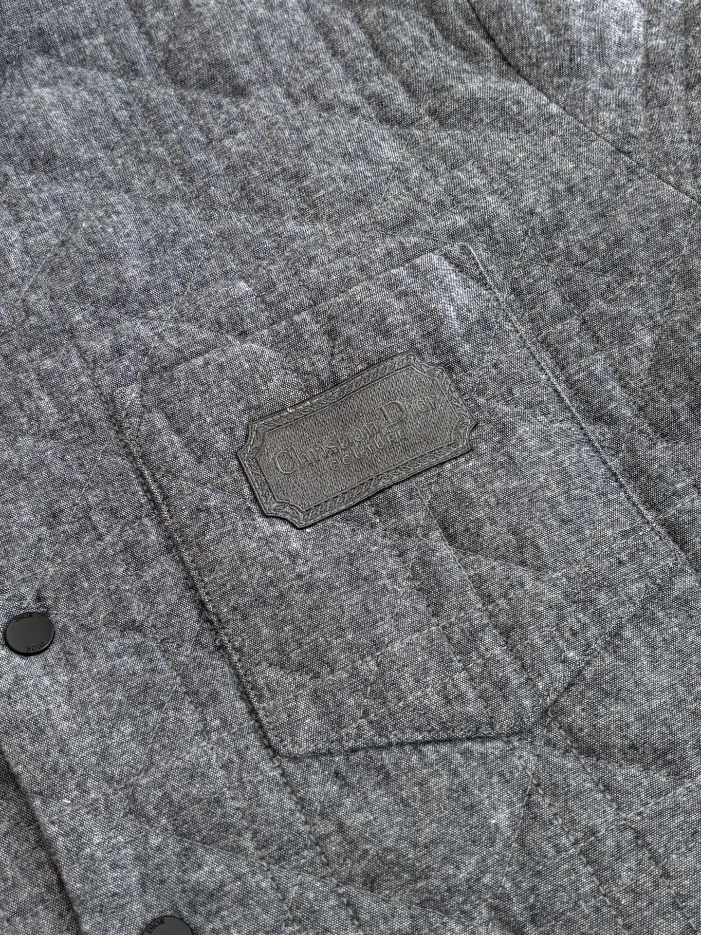 Cannage Embroidered Cotton Flannel Jacket D36522014 — view 5