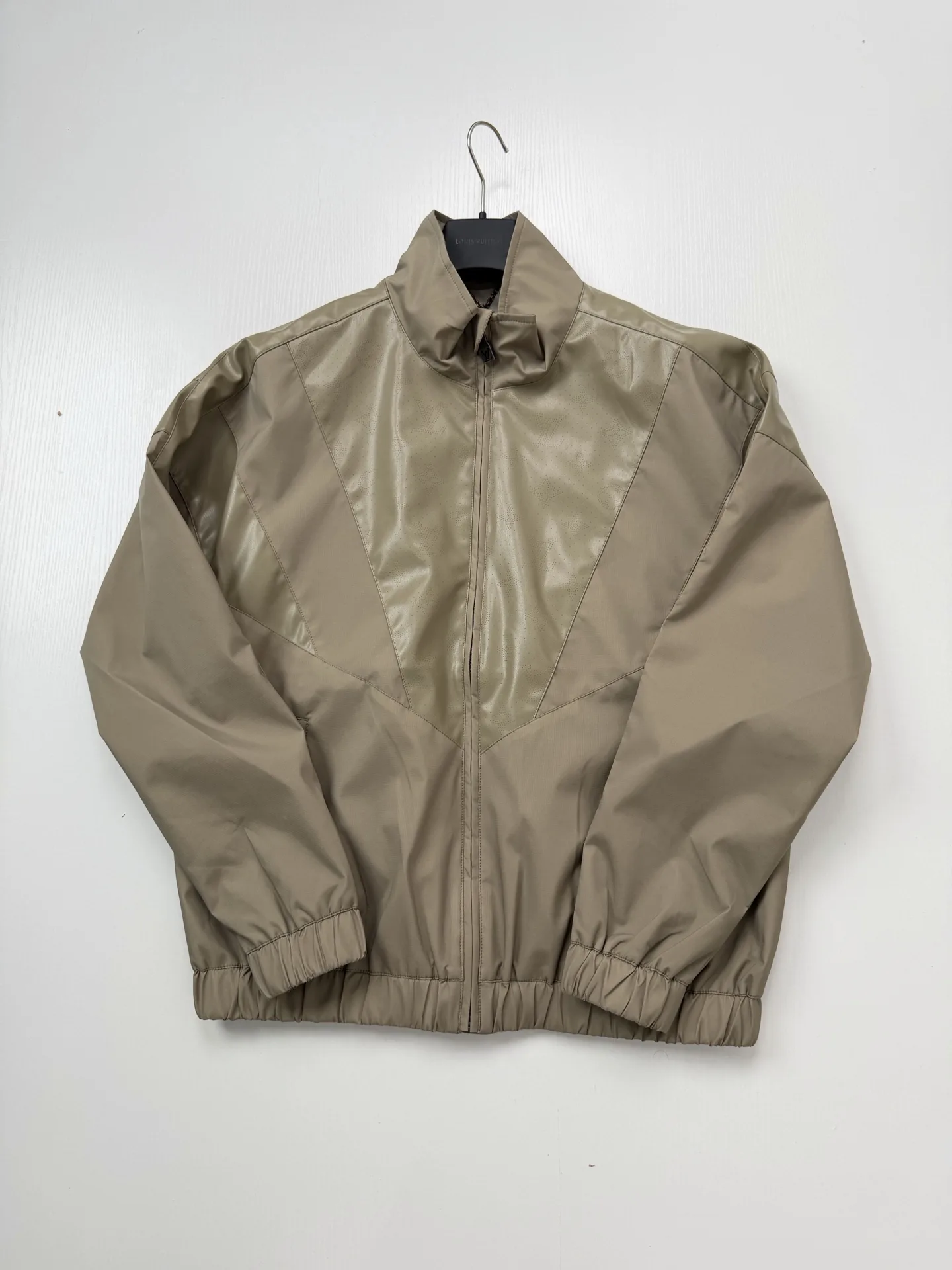Monogram Perforated Leather-Trimmed Bomber Jacket D37018651 — view 3