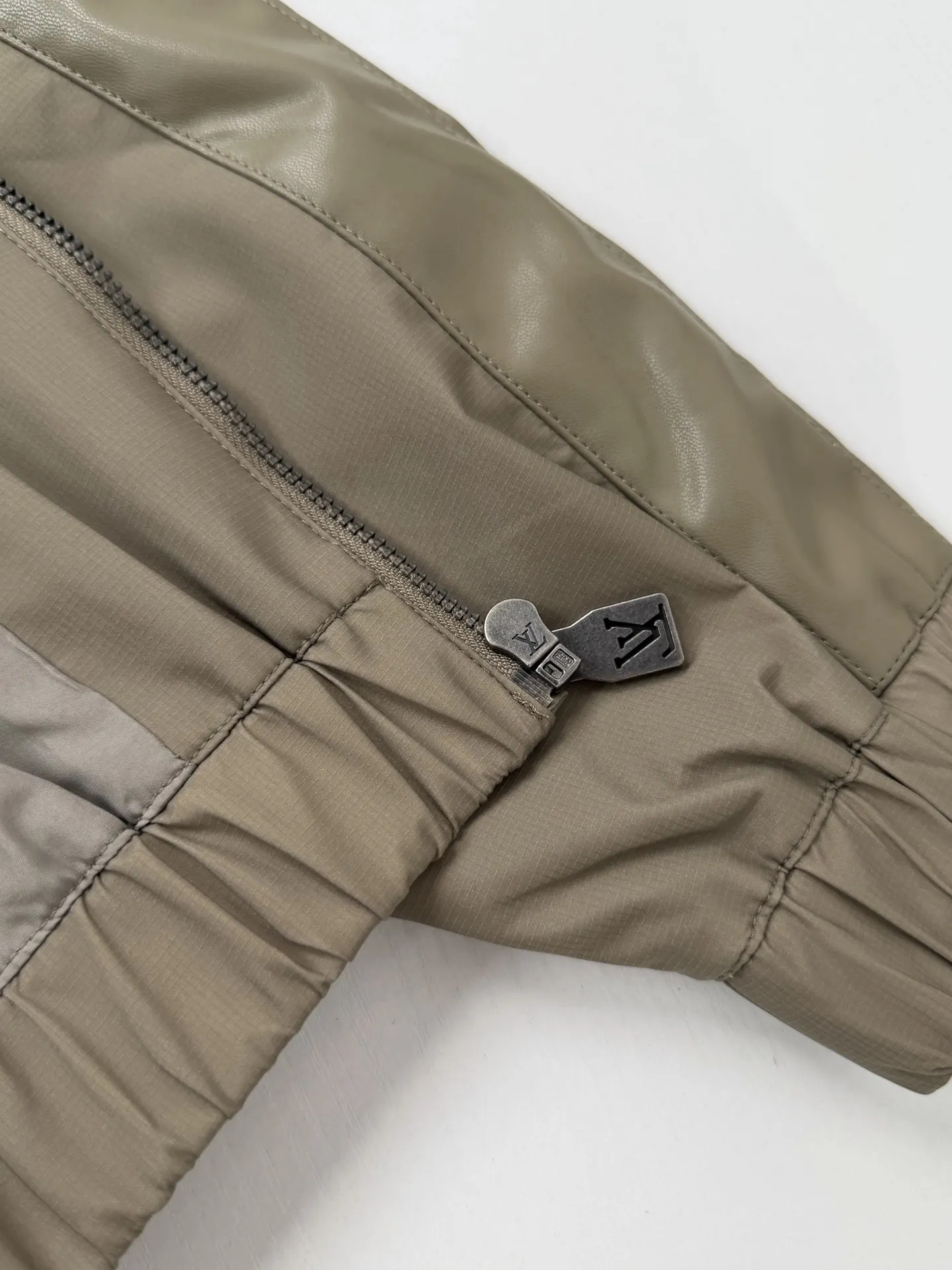Monogram Perforated Leather-Trimmed Bomber Jacket D37018651 — view 6