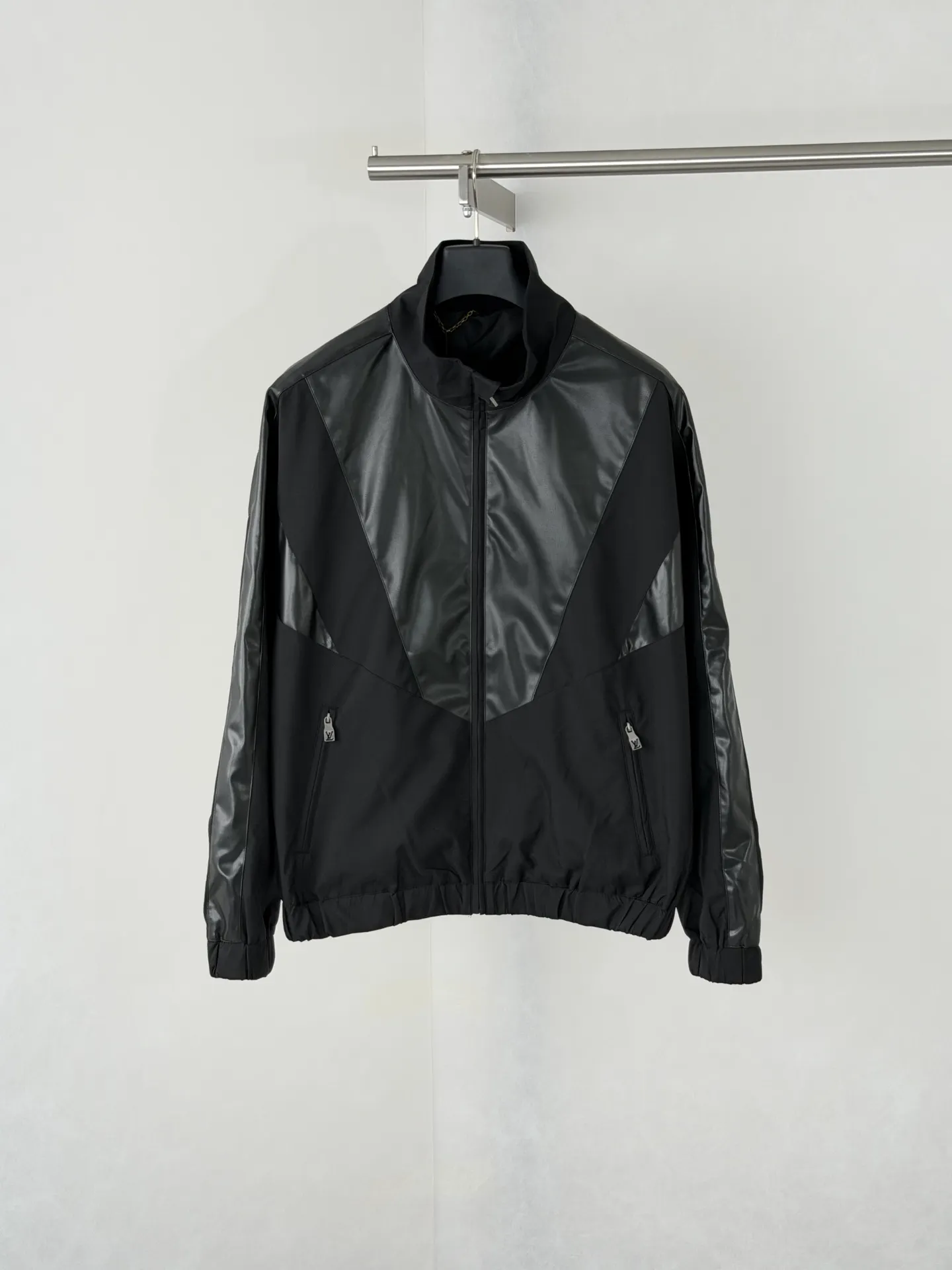 Monogram Perforated Leather-Panelled Jacket D37018650