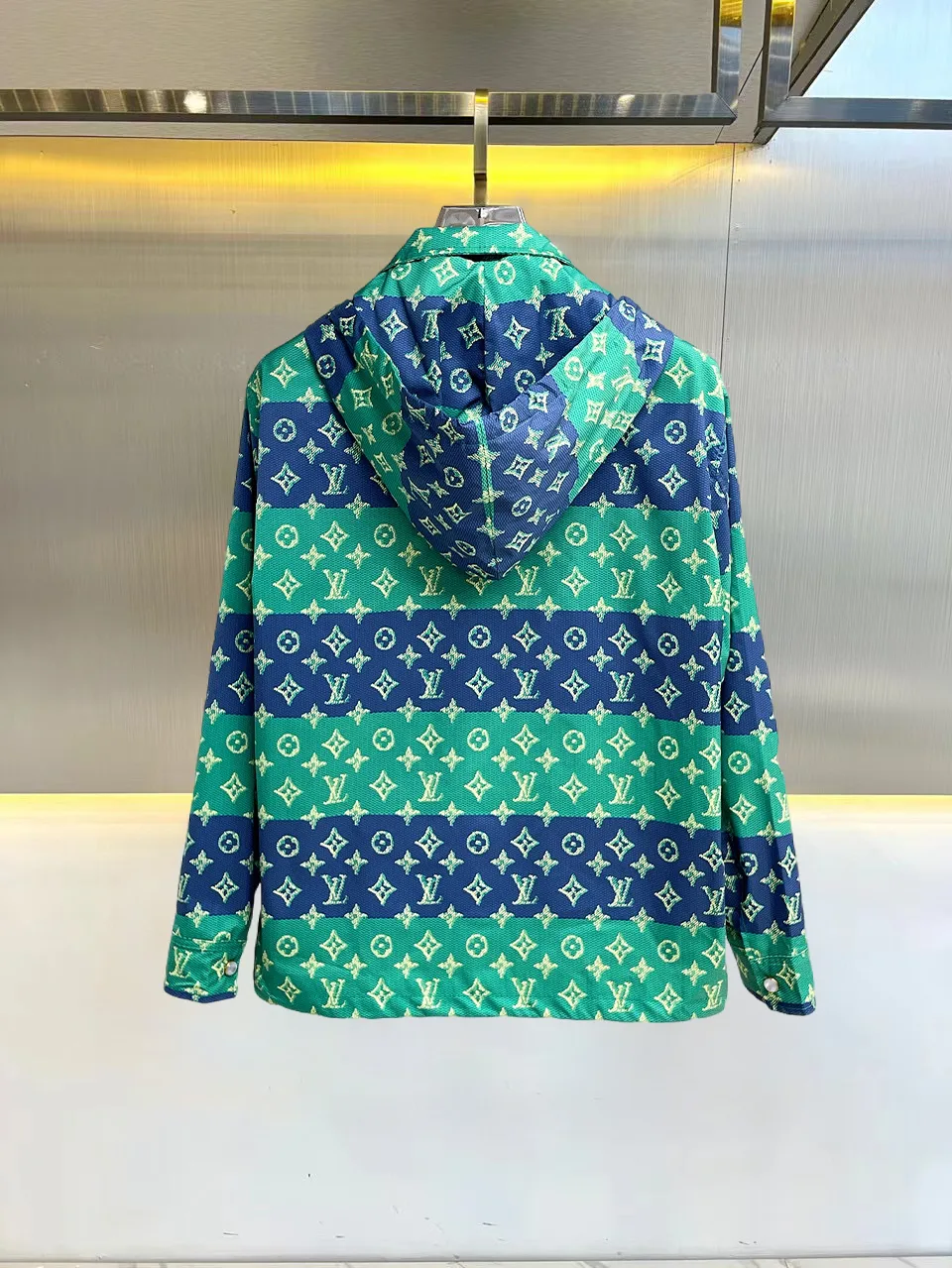Monogram Striped Hooded Jacket D37015072 — view 2