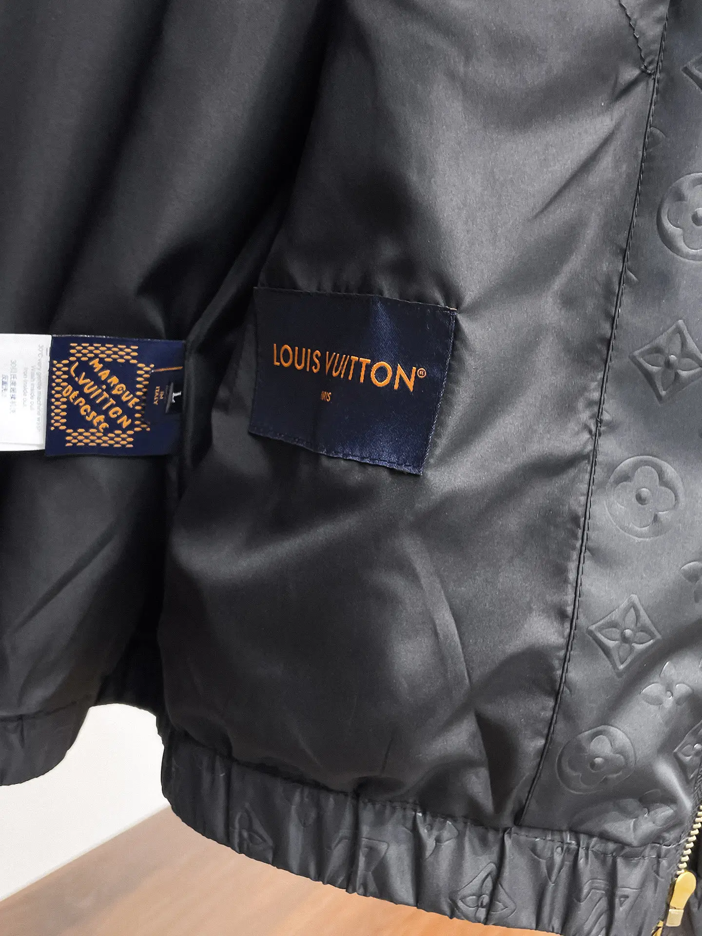 Monogram Embossed Hooded Windbreaker Jacket D37015071 — view 9