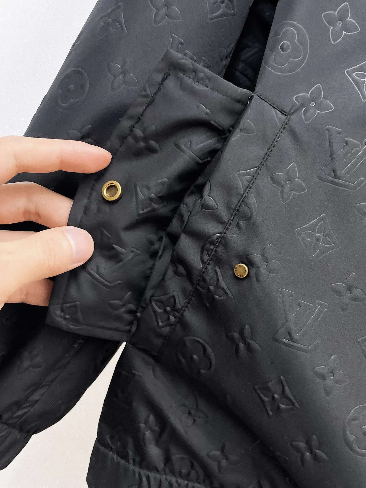 Monogram Embossed Hooded Windbreaker Jacket D37015071 — view 13