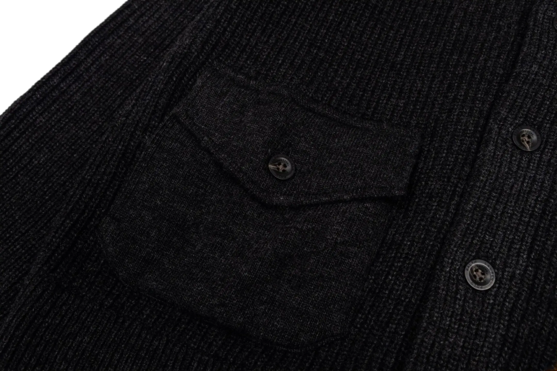 Mock-Neck Buttoned Wool-Blend Knit Jacket D37022462 — view 7
