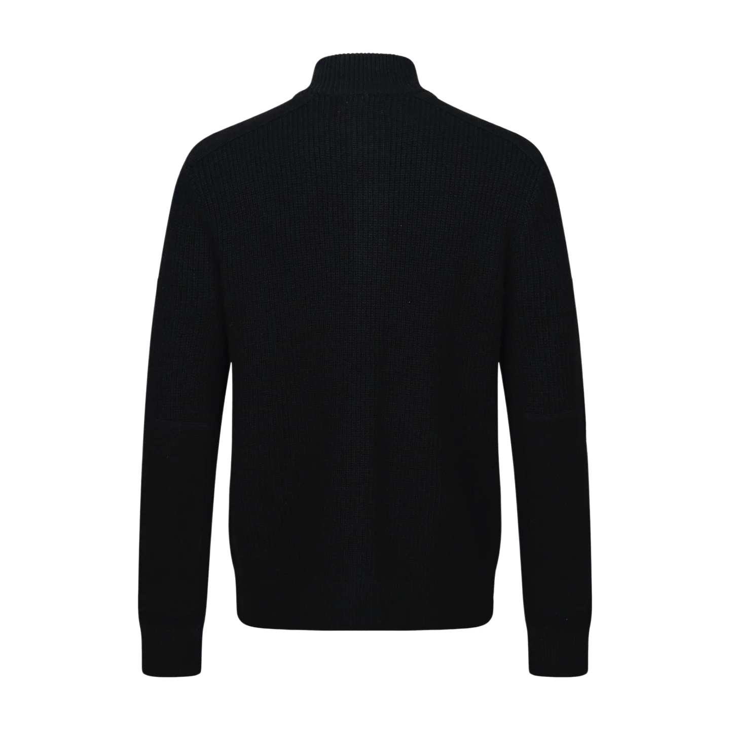 Ribbed Wool Mock-Neck Cardigan D37022463 — view 2
