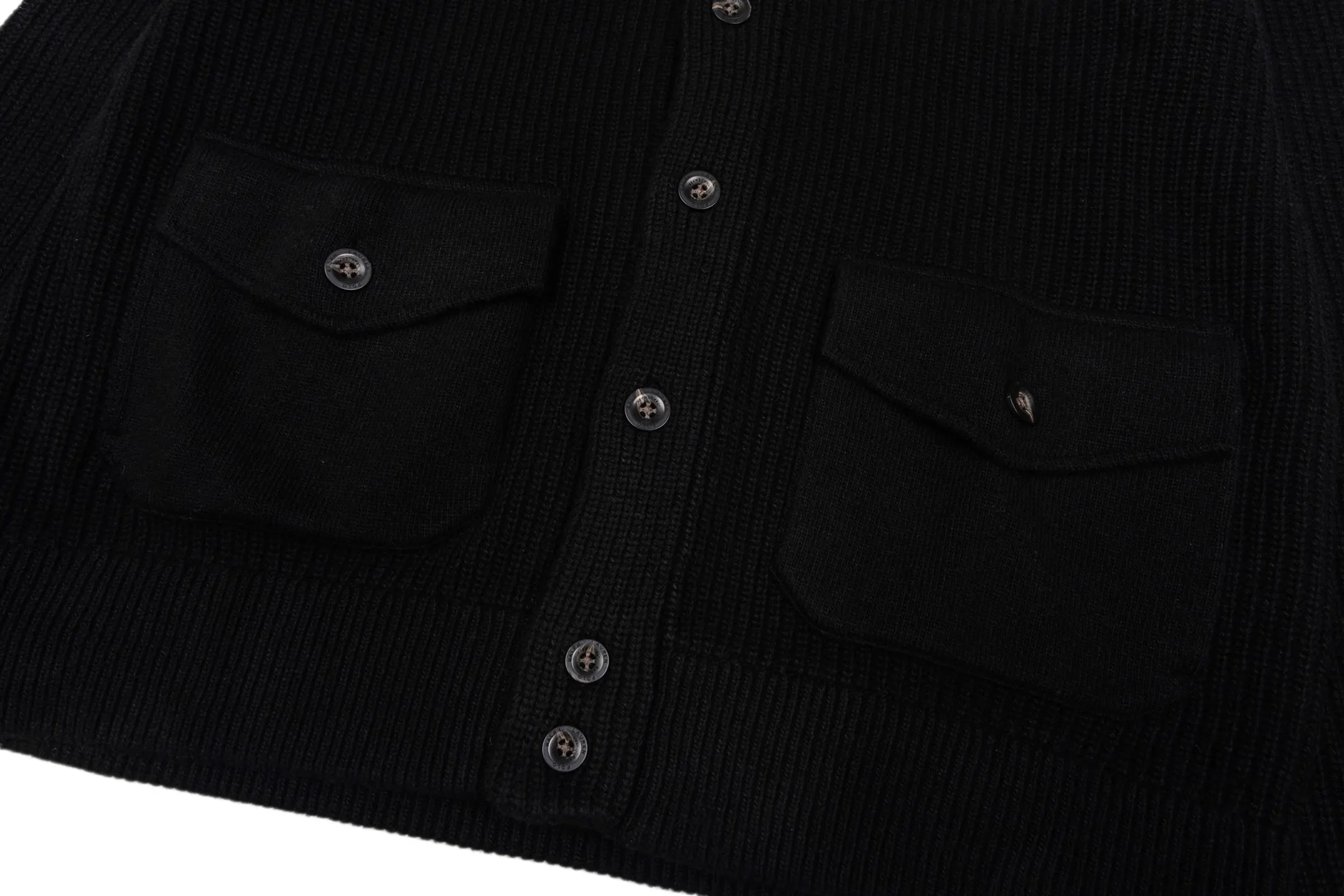 Ribbed Wool Mock-Neck Cardigan D37022463 — view 8