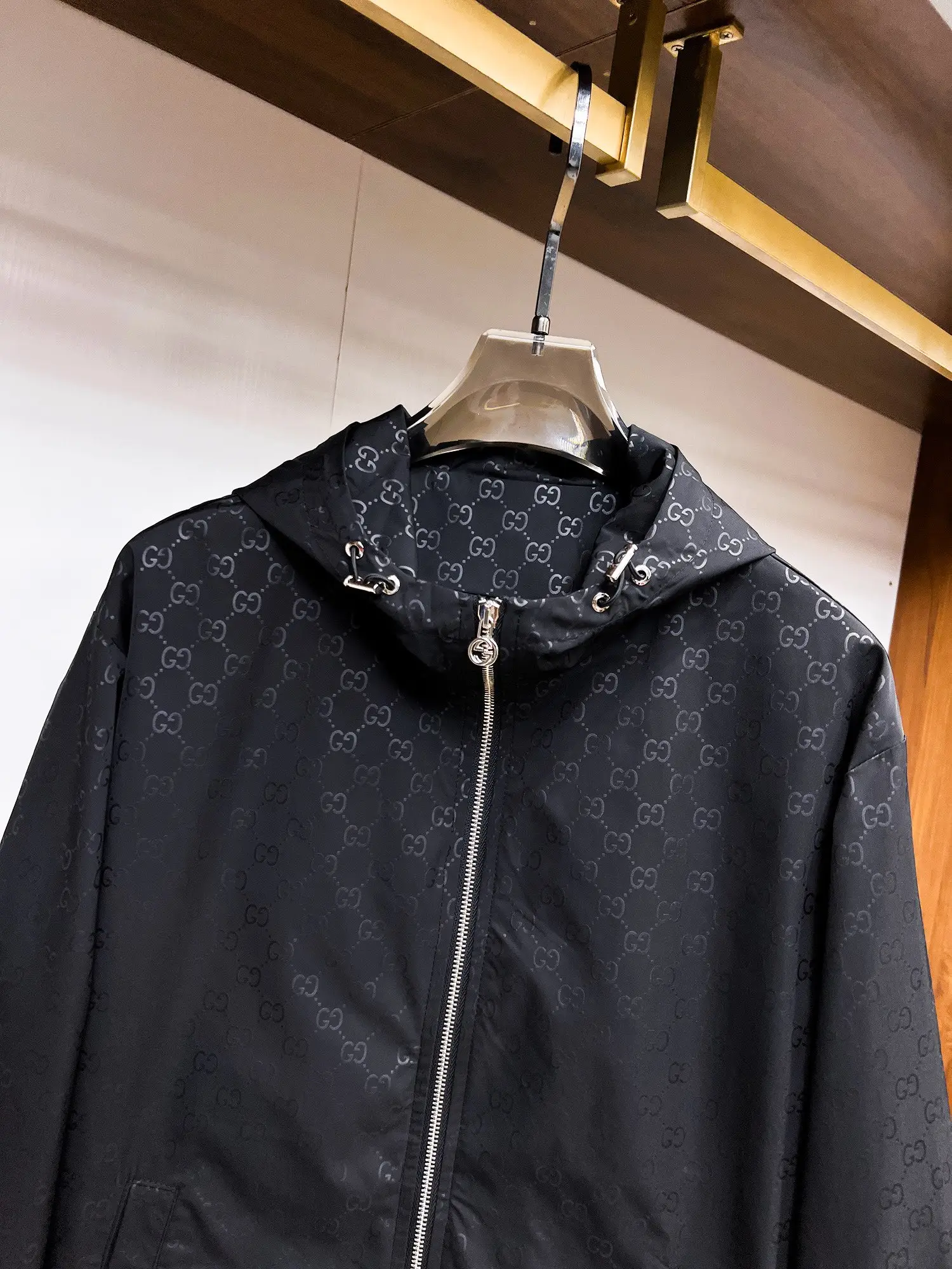 Monogram Jacquard Hooded Windbreaker Jacket D38015139 — view 4