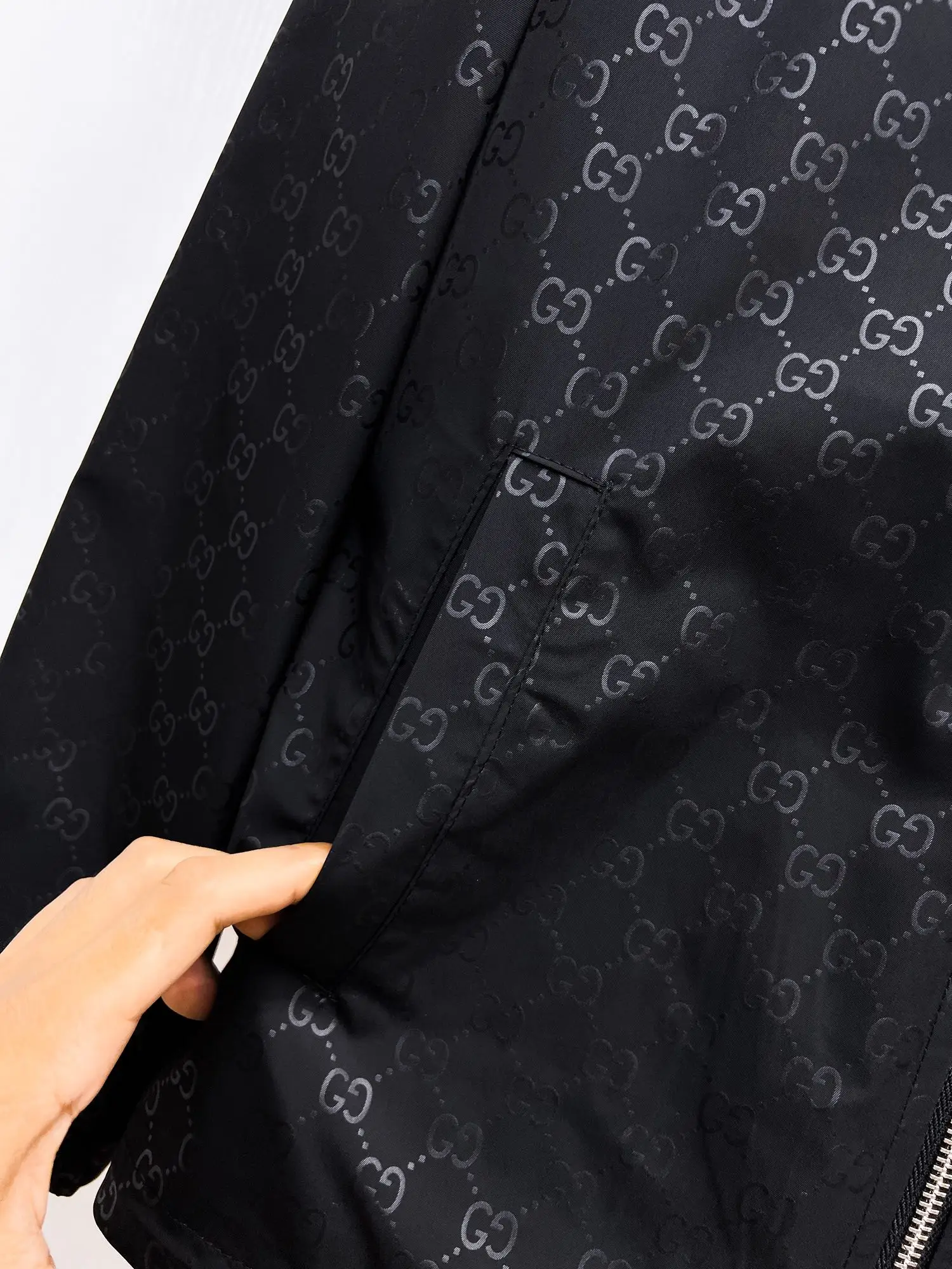 Monogram Jacquard Hooded Windbreaker Jacket D38015139 — view 8