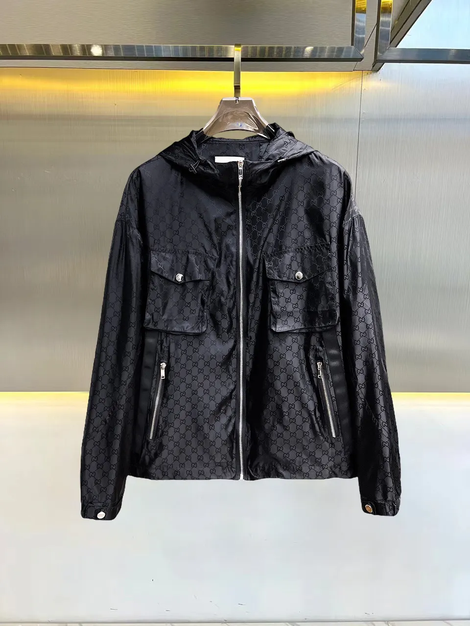Monogram Hooded Windbreaker Jacket D38015110