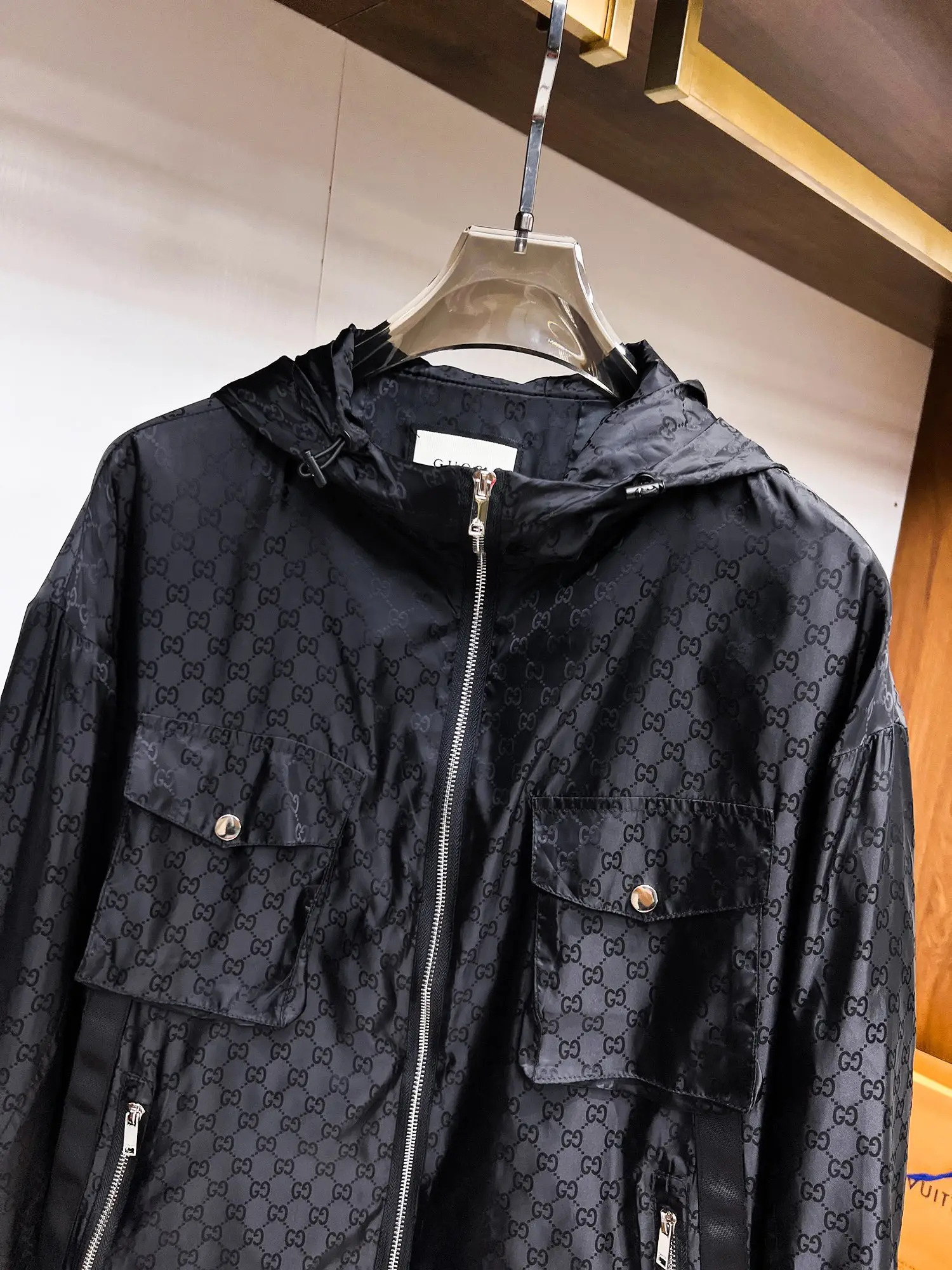 Monogram Hooded Windbreaker Jacket D38015110 — view 4