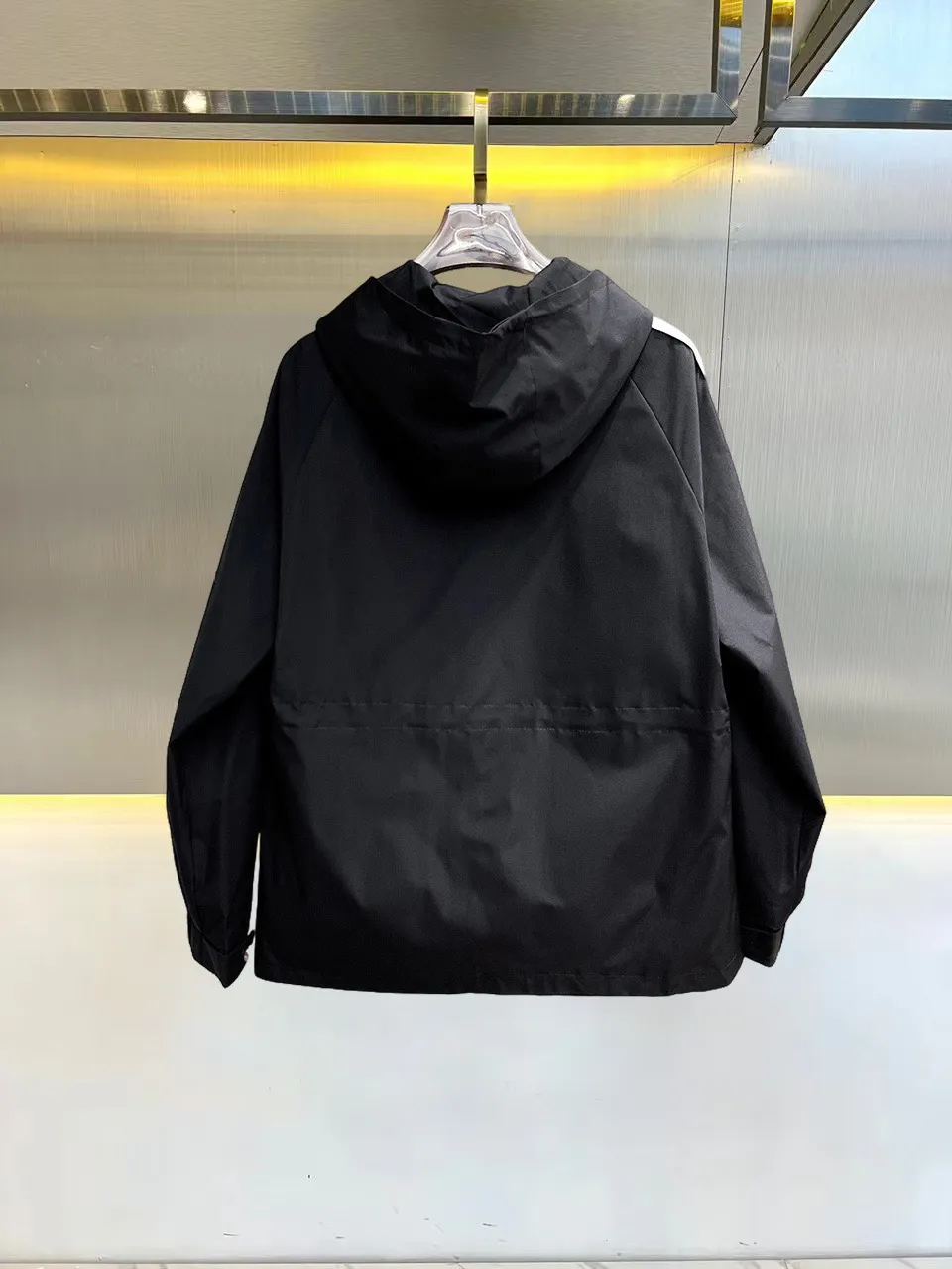 Web-Stripe Hooded Shell Jacket D38015127 — view 2