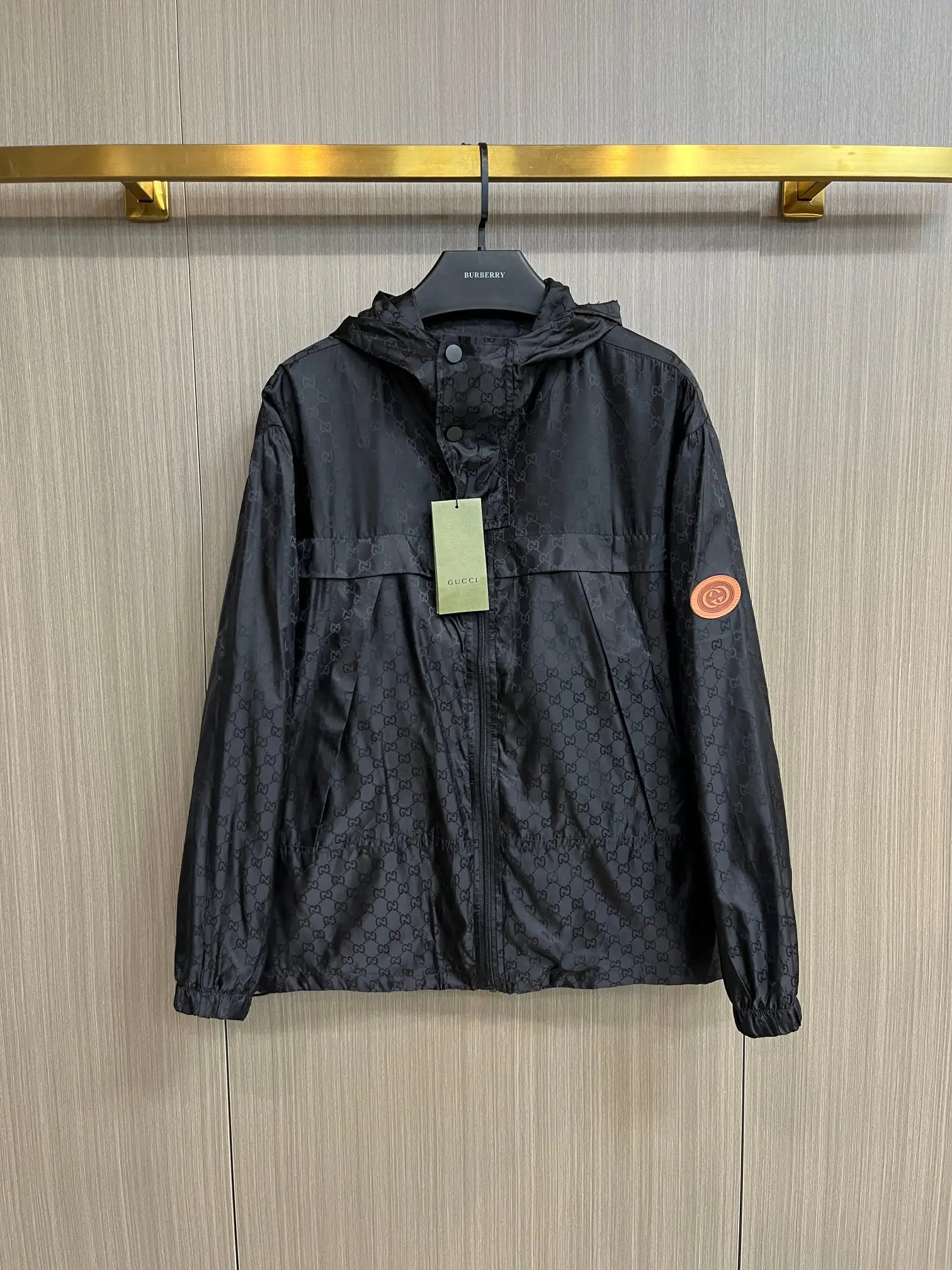 GG Monogram Hooded Windbreaker Jacket D38014800