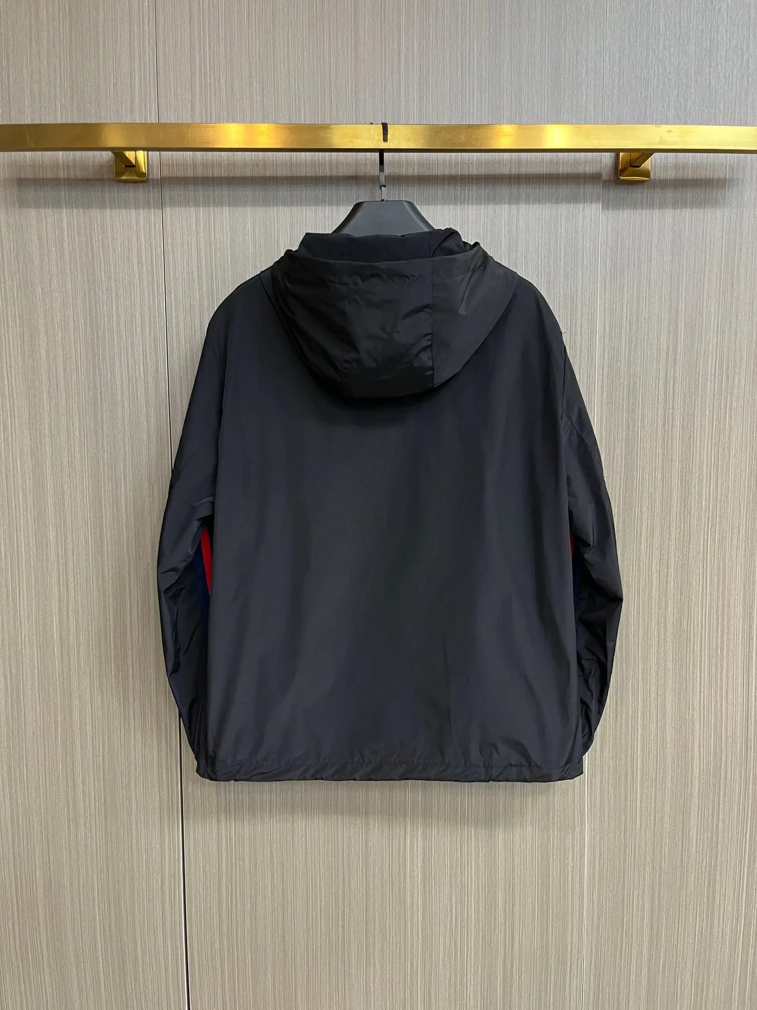 Web-Stripe Hooded Windbreaker Jacket D38014685 — view 2