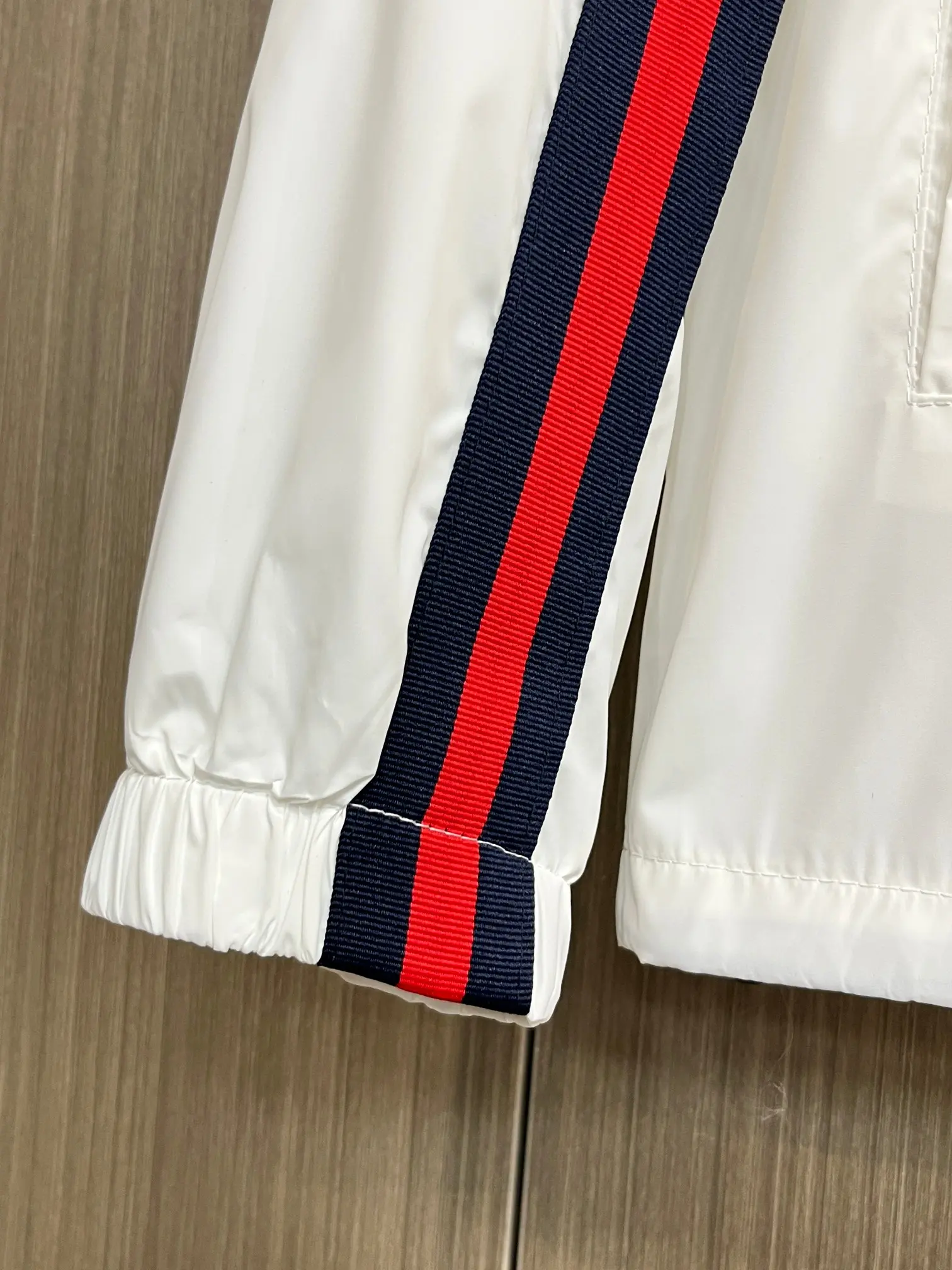Web-Stripe Hooded Windbreaker Jacket D38014776 — view 8