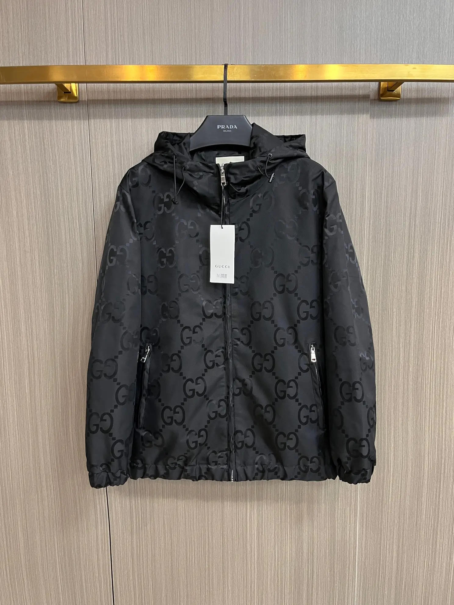 Monogram Jacquard Hooded Windbreaker Jacket D38014771