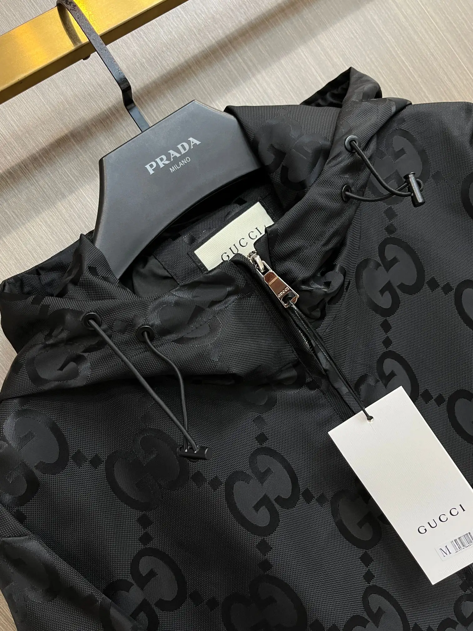 Monogram Jacquard Hooded Windbreaker Jacket D38014771 — view 3