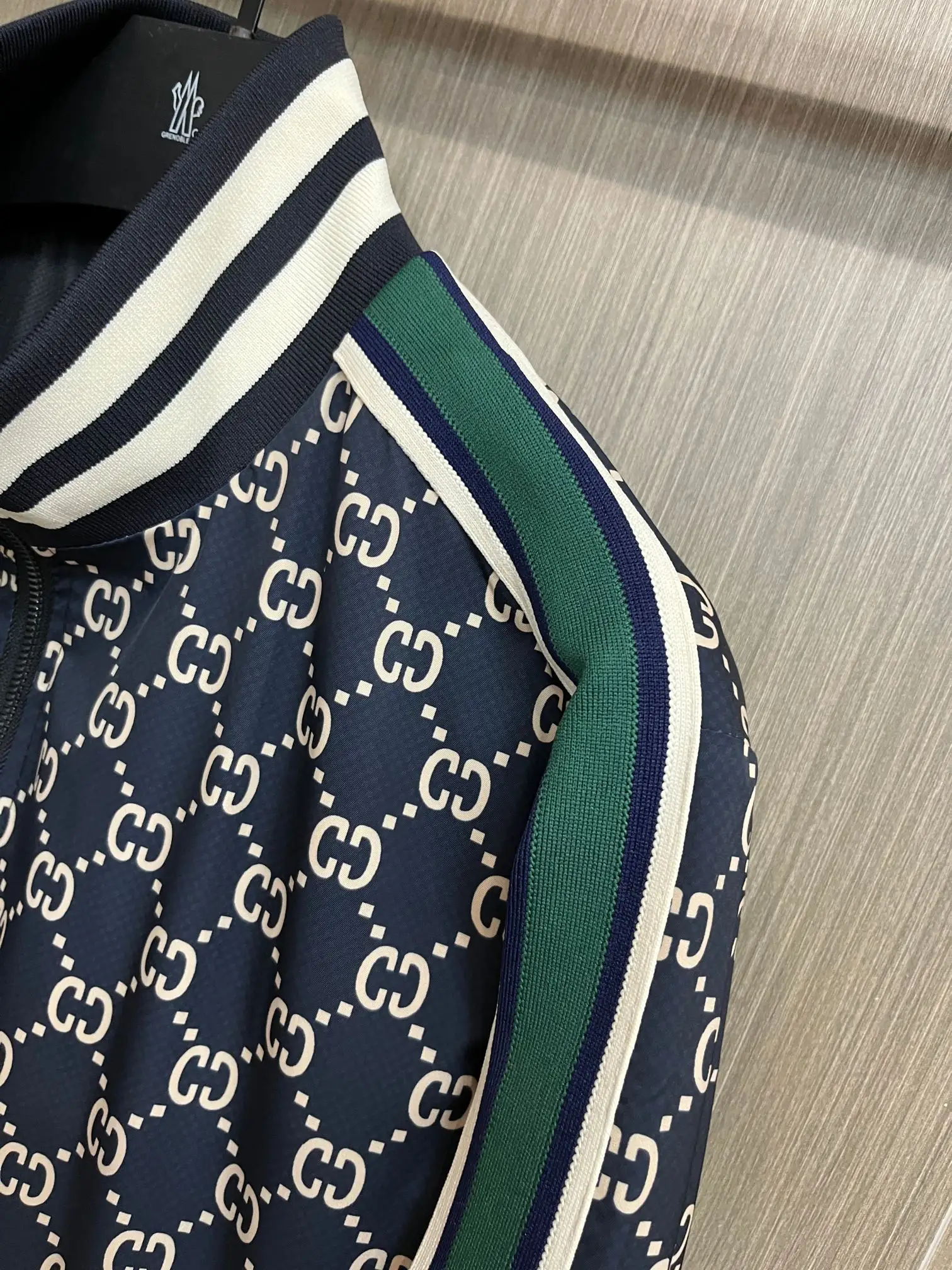 Monogram Print Zip-Up Track Jacket D38014720 — view 6