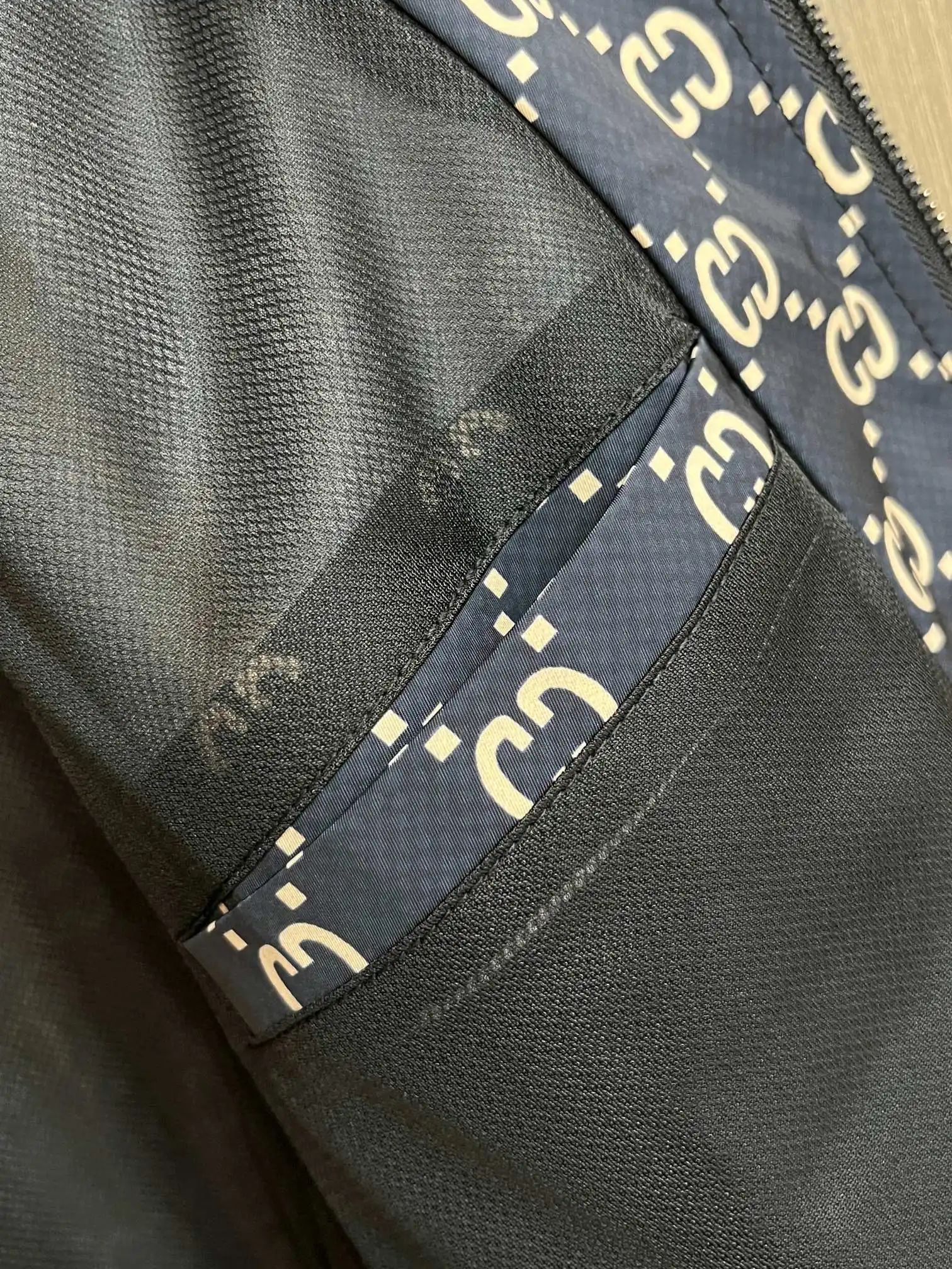 Monogram Print Zip-Up Track Jacket D38014720 — view 9