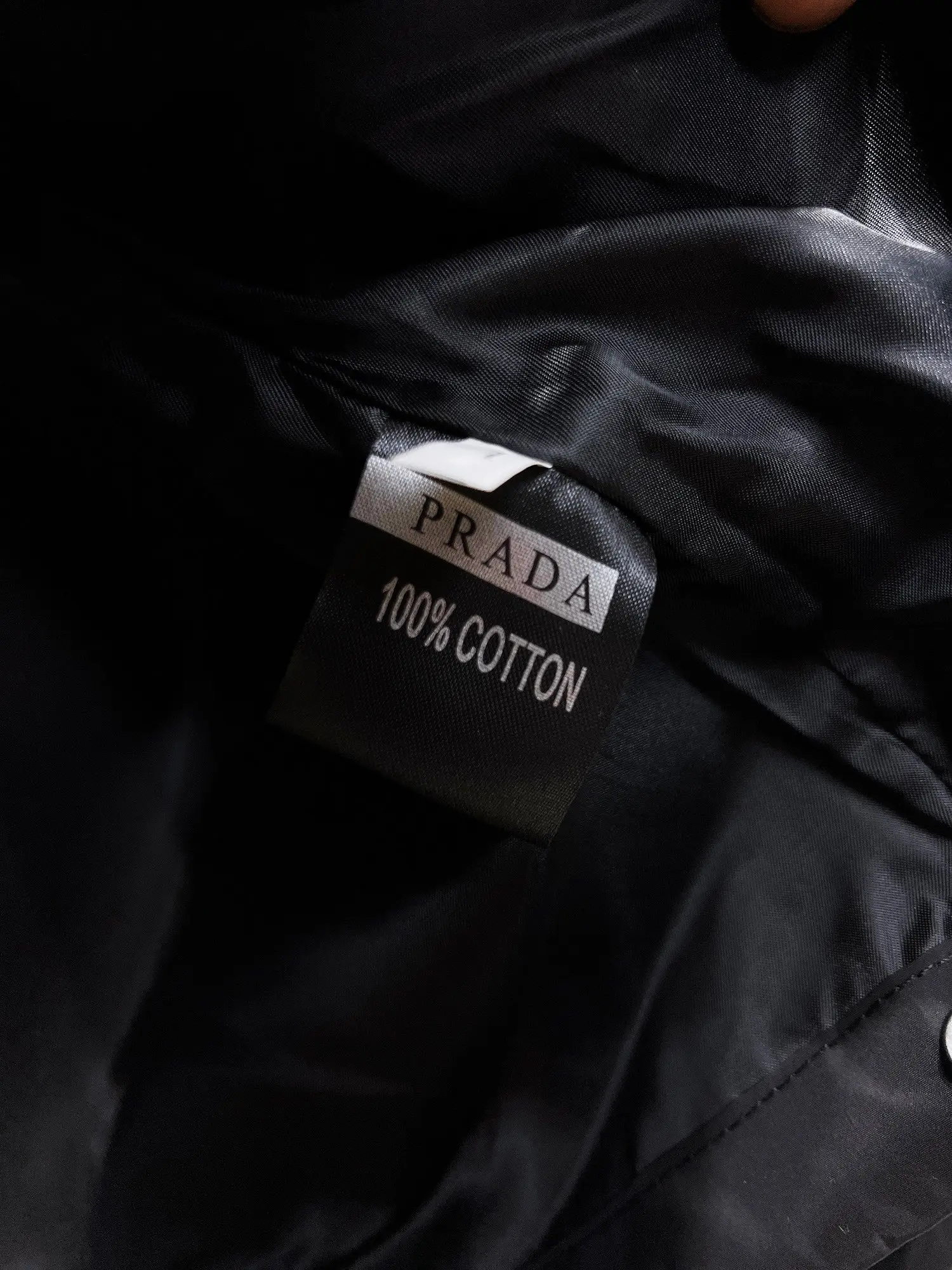 Hooded Nylon Zip-Up Jacket with Arm Pocket D38015109 — view 10