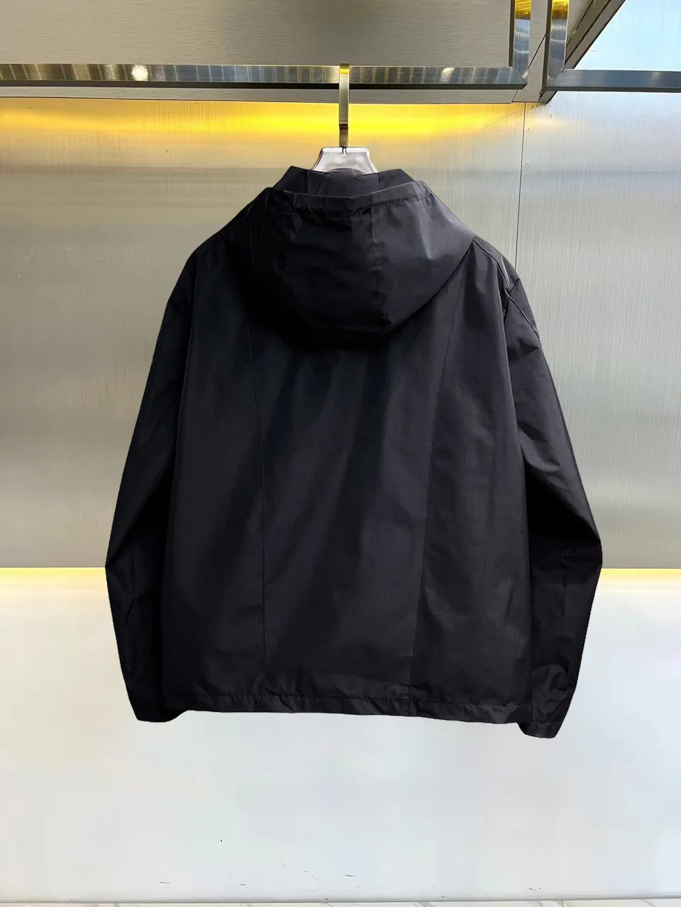 Logo-Print Hooded Shell Jacket D38015117 — view 2