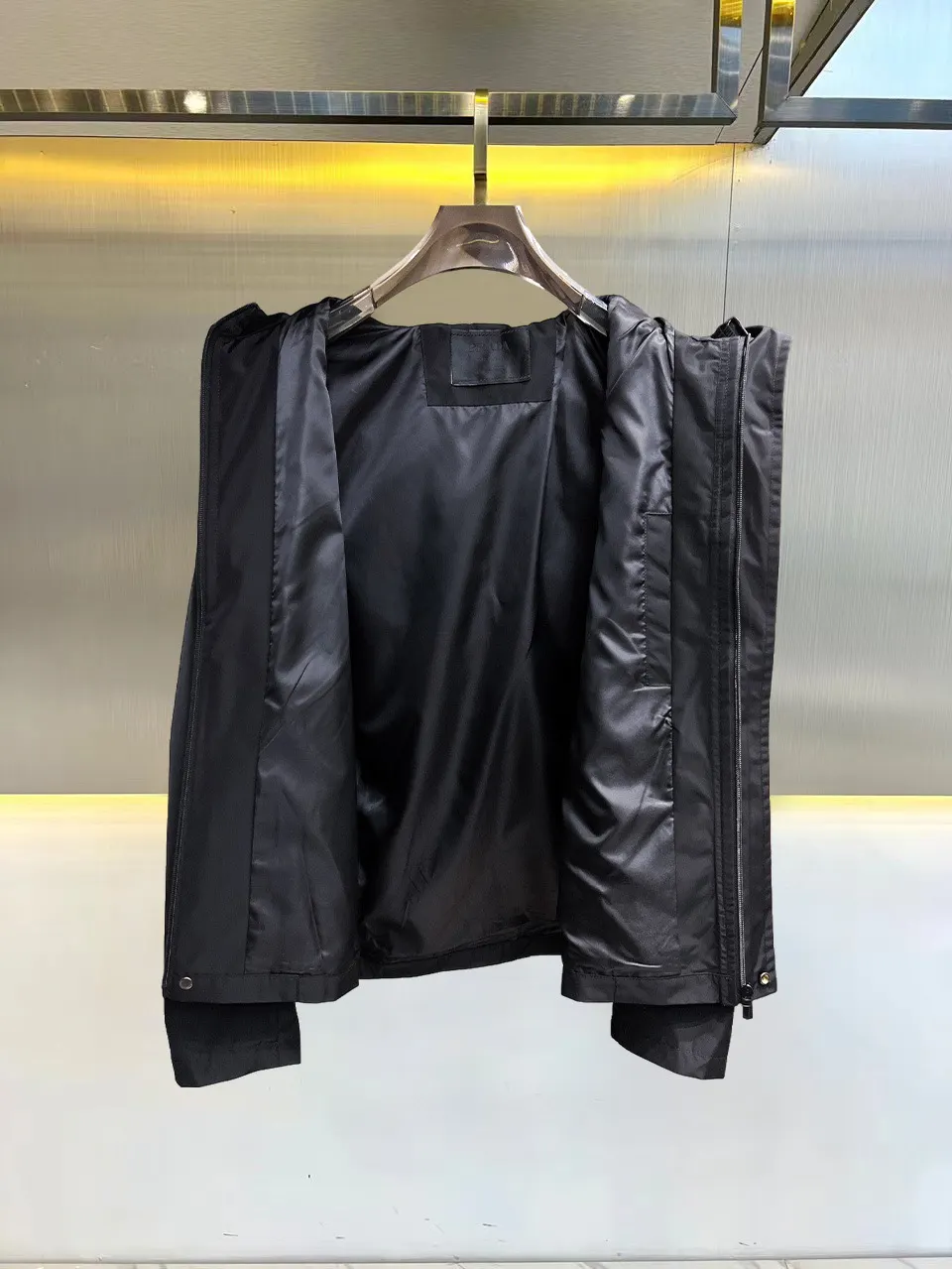 Logo-Print Hooded Shell Jacket D38015117 — view 3