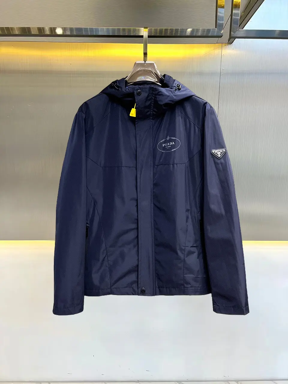Logo-Appliquéd Hooded Shell Jacket D38015118