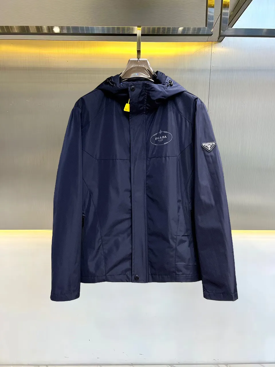 Logo-Appliquéd Hooded Shell Jacket D38015118