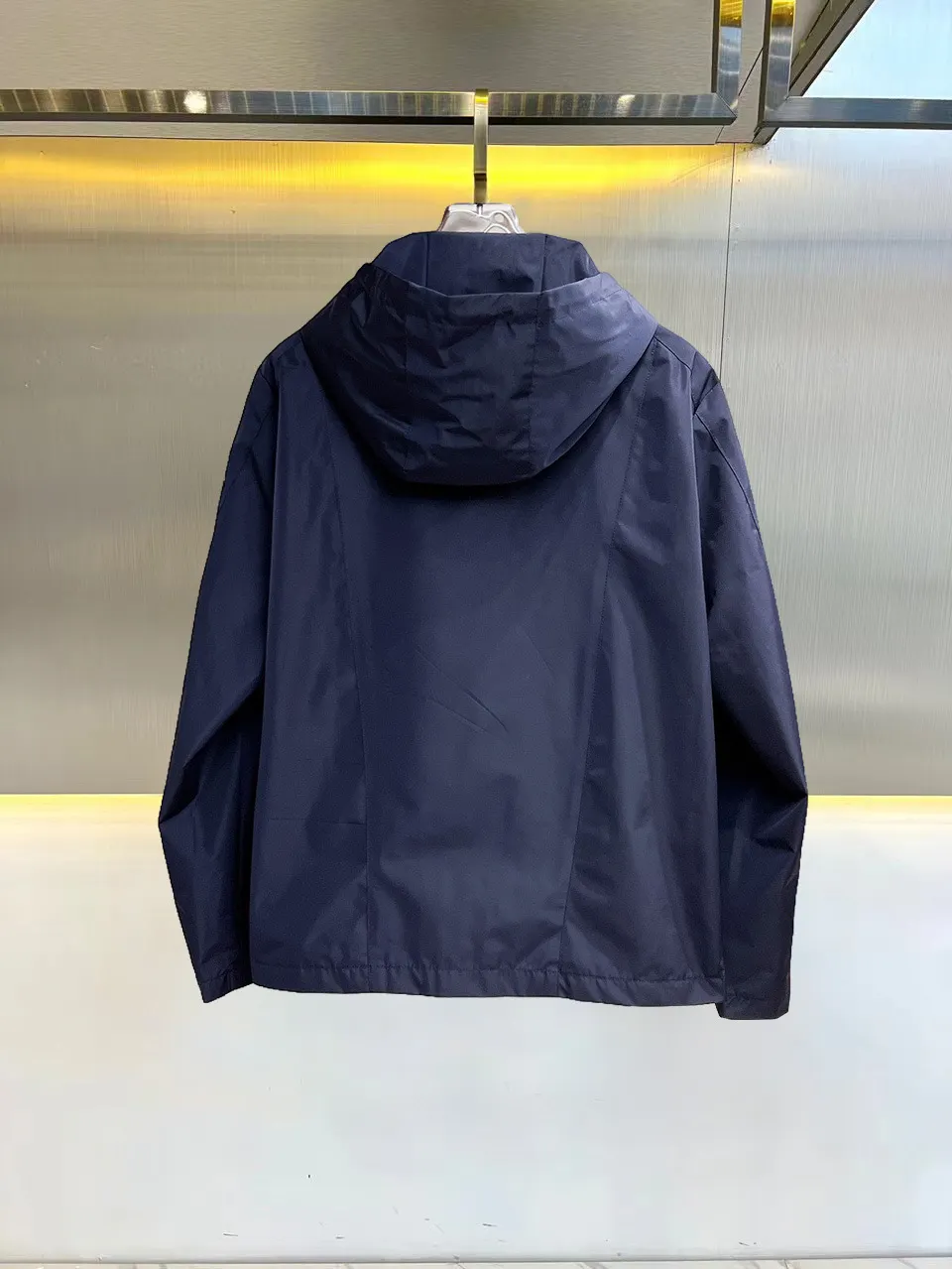 Logo-Appliquéd Hooded Shell Jacket D38015118 — view 2