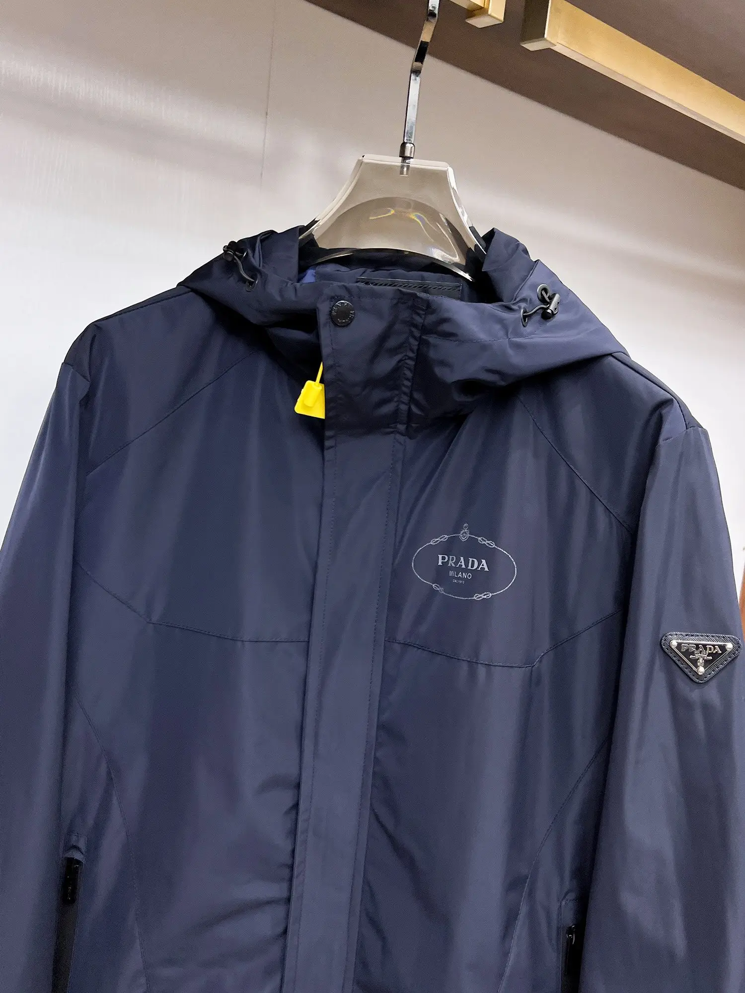 Logo-Appliquéd Hooded Shell Jacket D38015118 — view 3