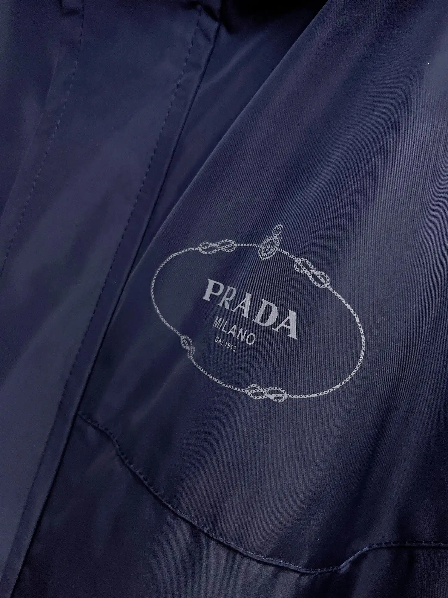 Logo-Appliquéd Hooded Shell Jacket D38015118 — view 4