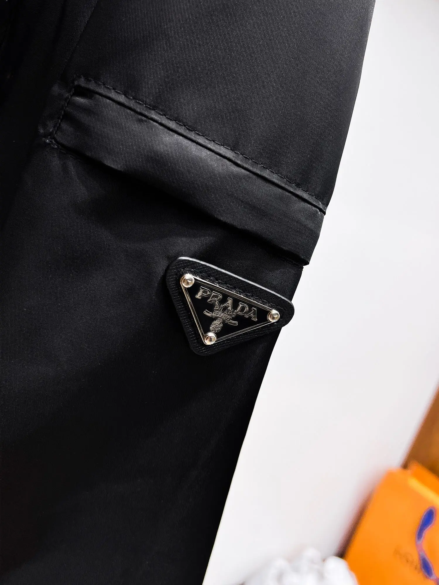 Hooded Nylon Gabardine Jacket D38015119 — view 6
