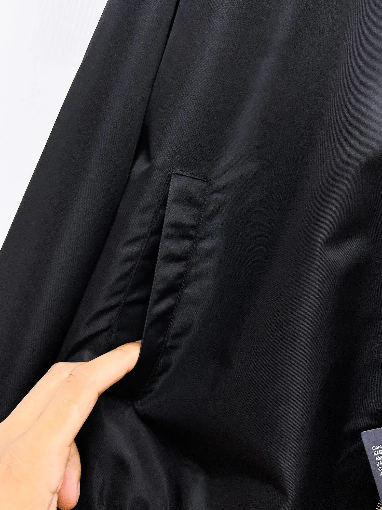 Hooded Nylon Gabardine Jacket D38015119 — view 12