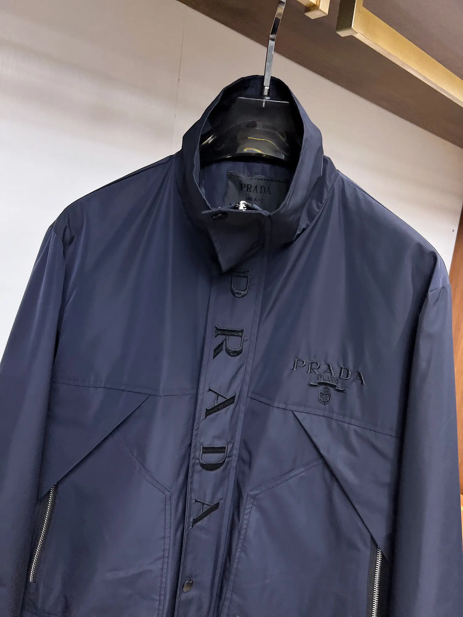 Logo-Embroidered Technical Zip-Up Jacket D38015128 — view 4
