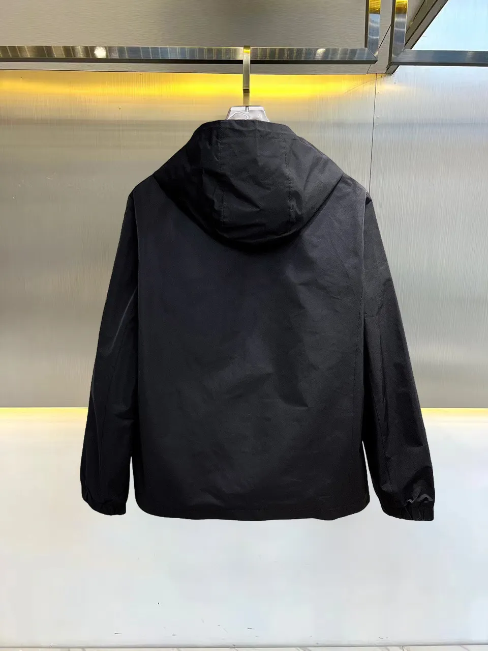Logo-Appliquéd Hooded Shell Jacket D38015137 — view 2