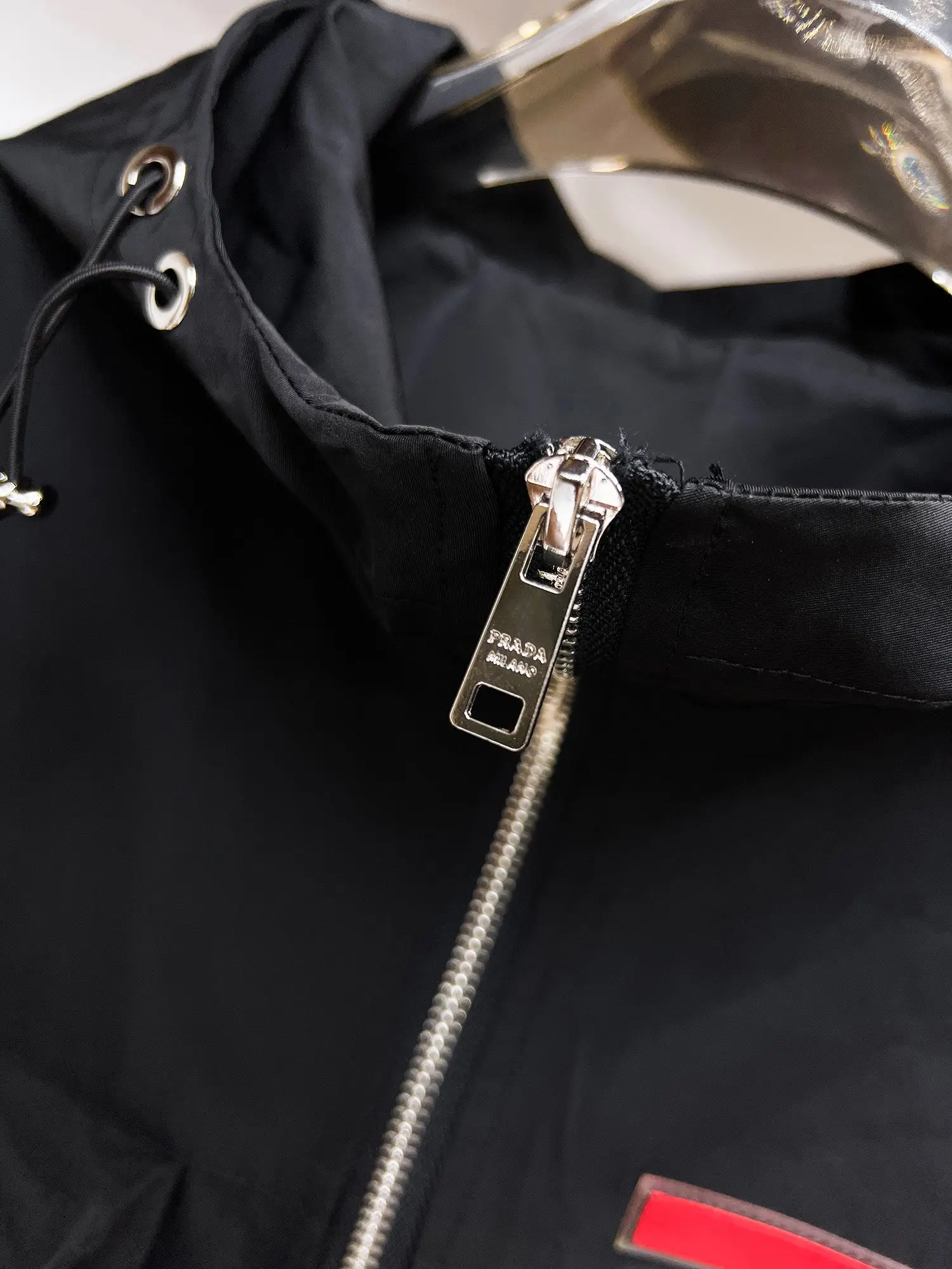 Logo-Appliquéd Hooded Shell Jacket D38015137 — view 7
