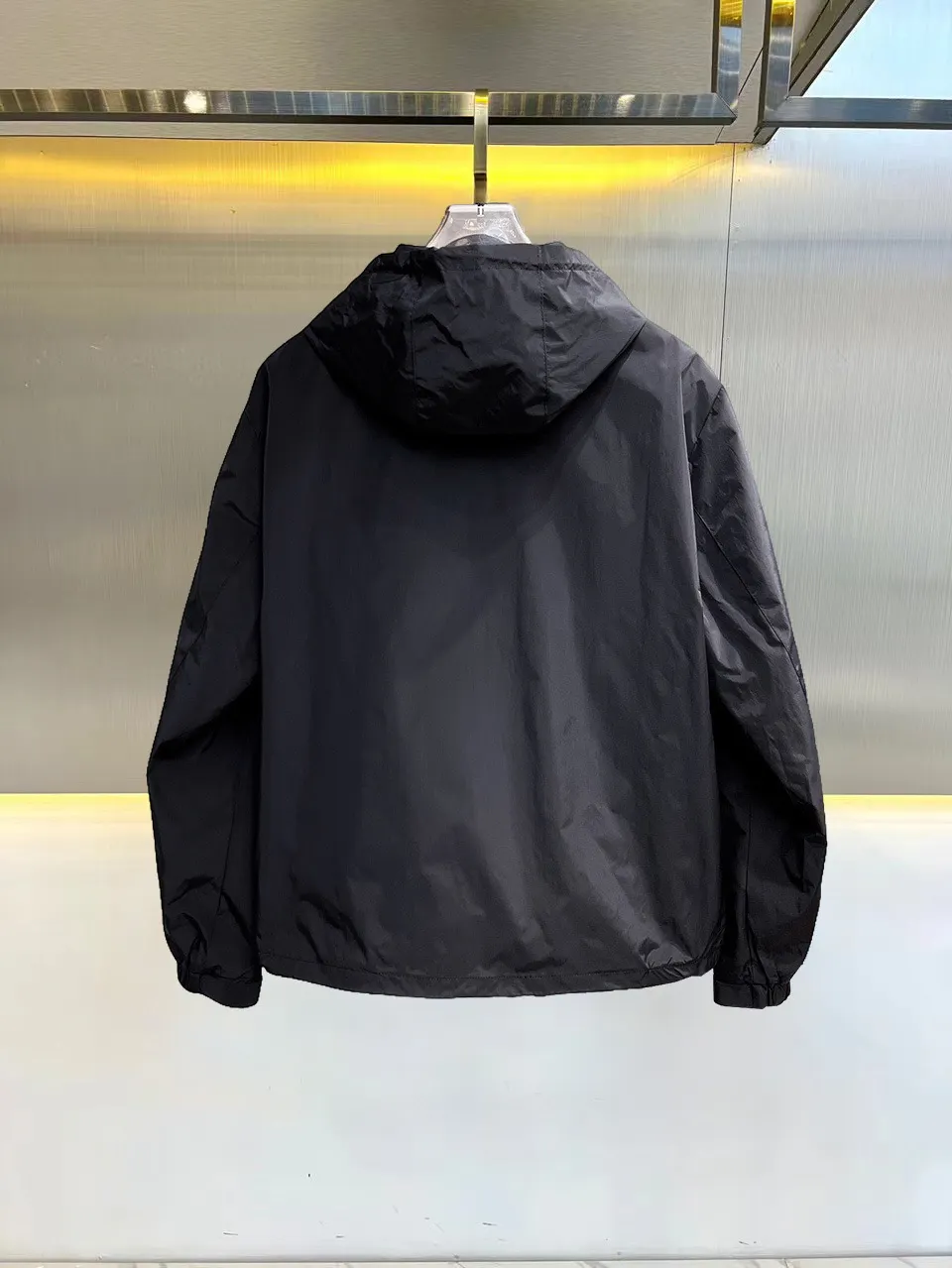 Logo-Appliquéd Hooded Shell Jacket D38015113 — view 2