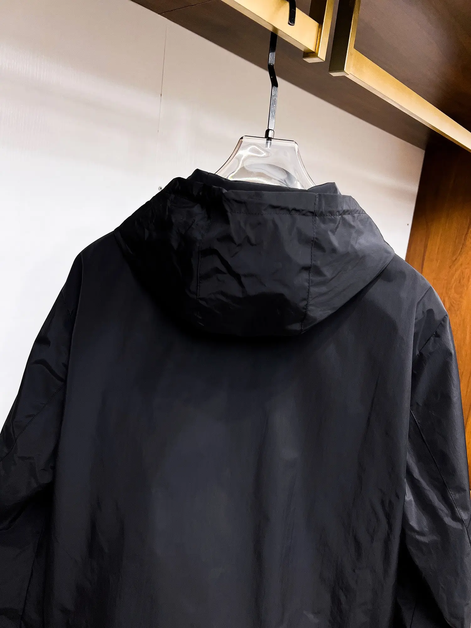 Logo-Appliquéd Hooded Shell Jacket D38015113 — view 13