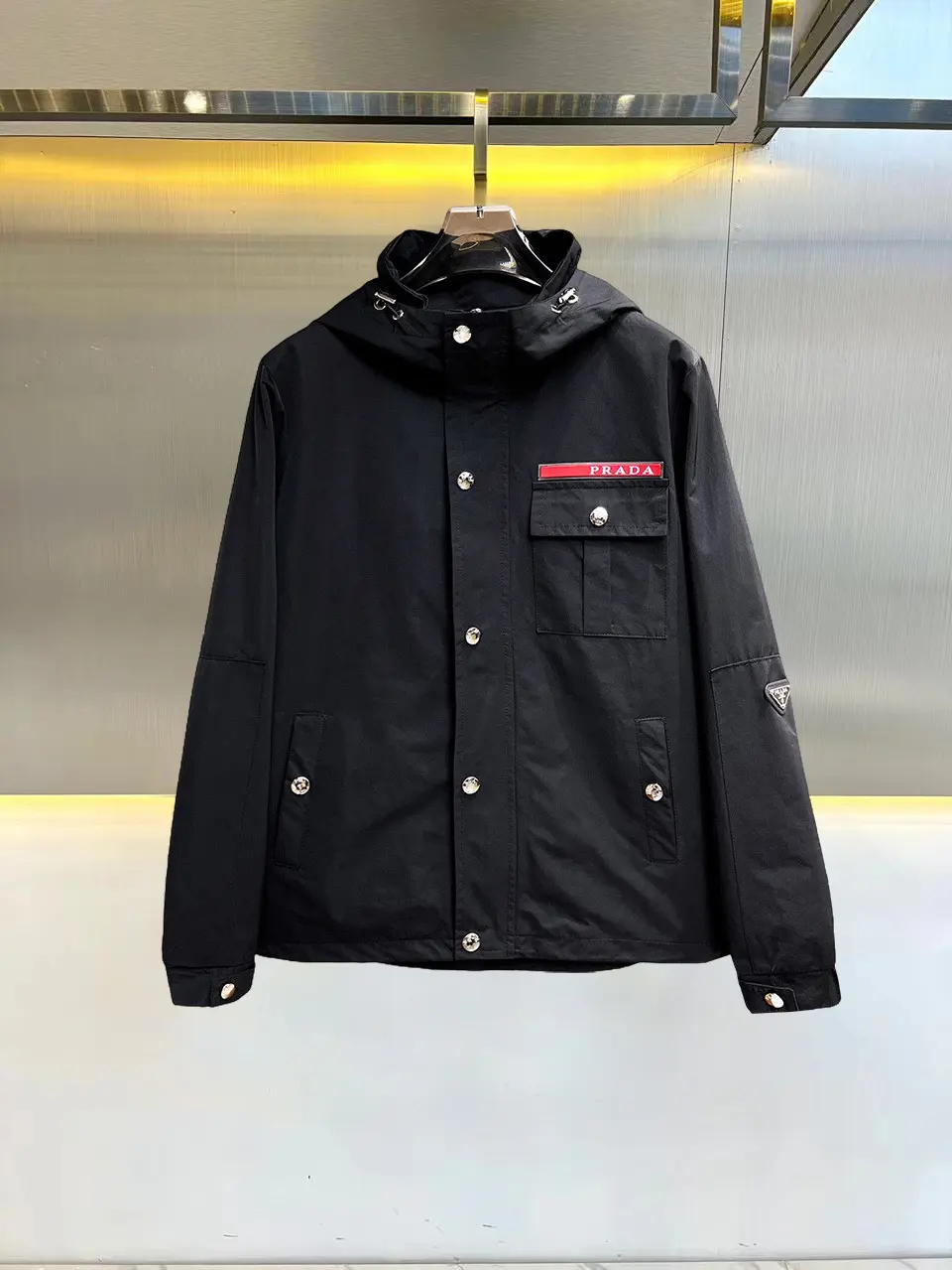 Logo-Appliquéd Hooded Field Jacket D38015138