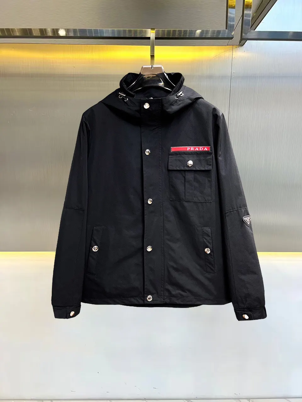 Logo-Appliquéd Hooded Field Jacket D38015138