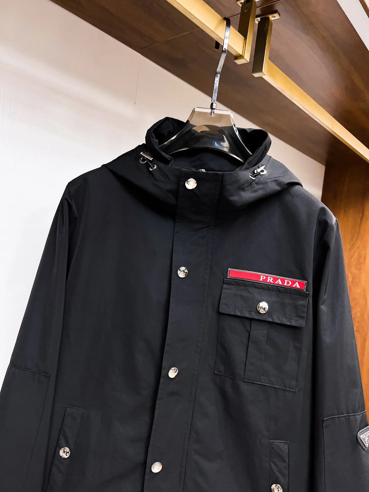 Logo-Appliquéd Hooded Field Jacket D38015138 — view 4