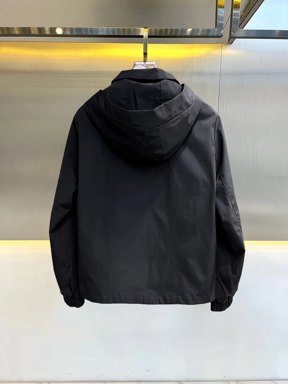 Hooded Technical Fabric Jacket D38015122 — view 2